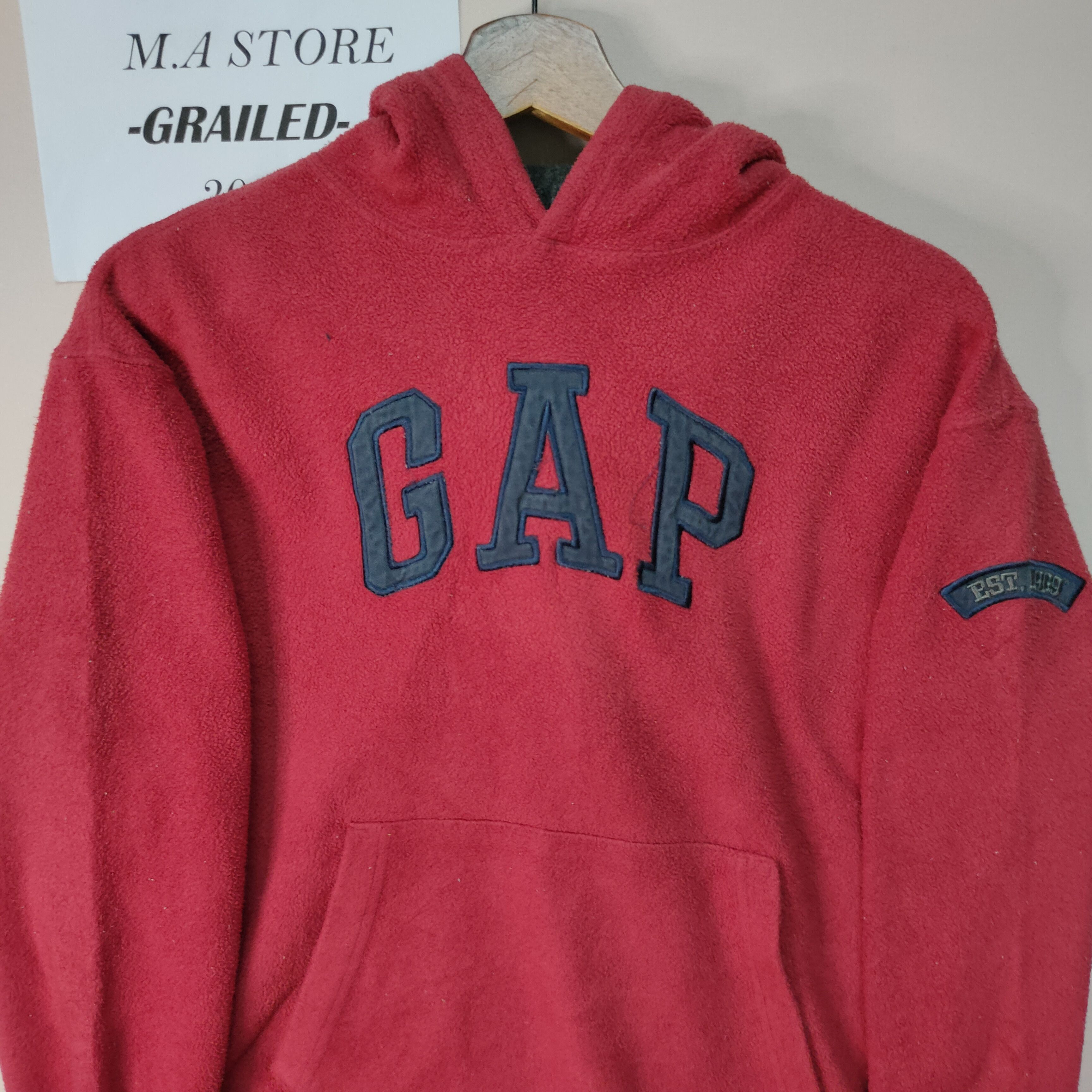 Gap VINTAGE GAP EMBROIDERY BIG LOGO HOODIE SWEATSHIRT Size US S / EU 44-46 / 1 - 8 Thumbnail