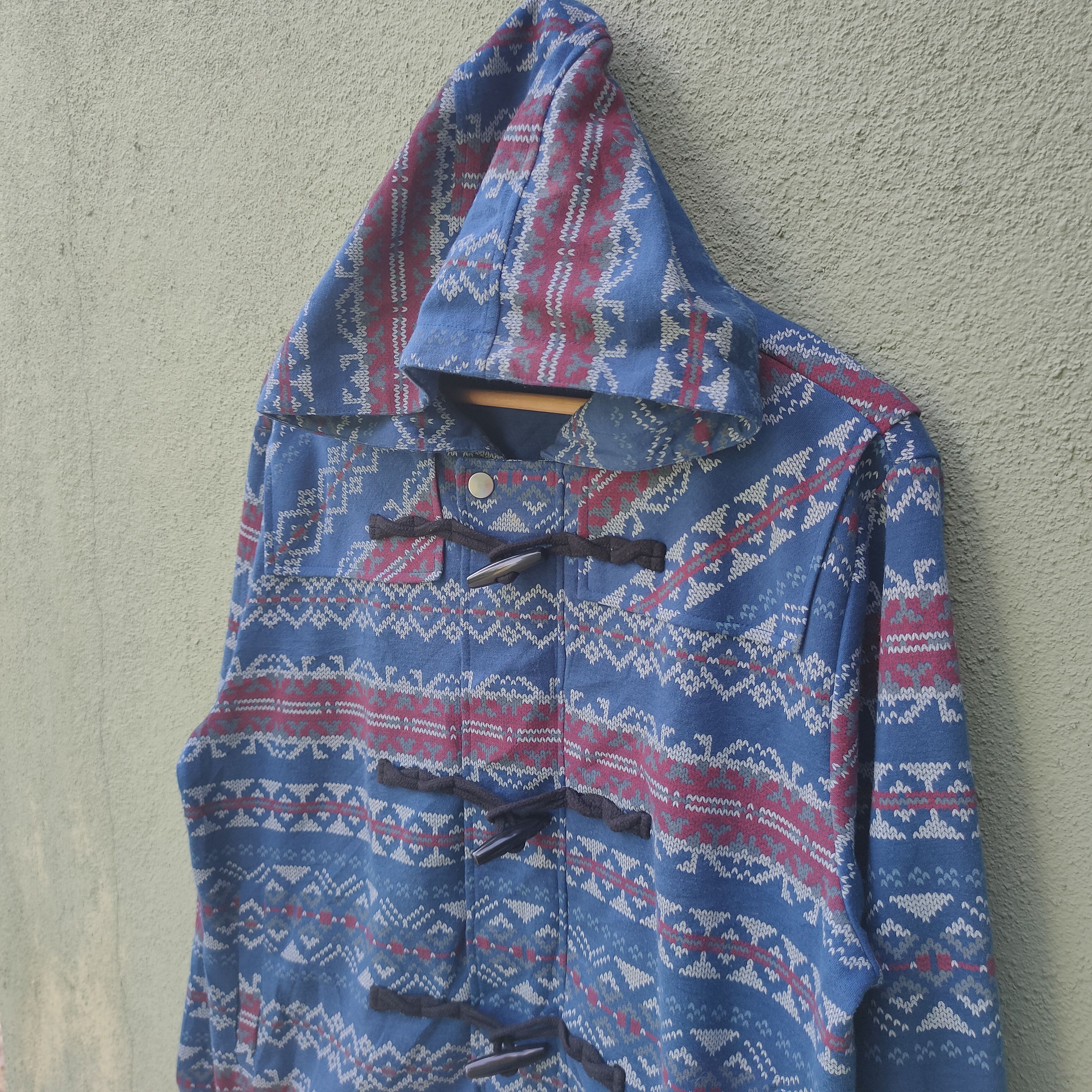 Japanese Brand Vintage Euroyal Nice Design Button Ups Hooded Jacket Size US L / EU 52-54 / 3 - 2 Thumbnail