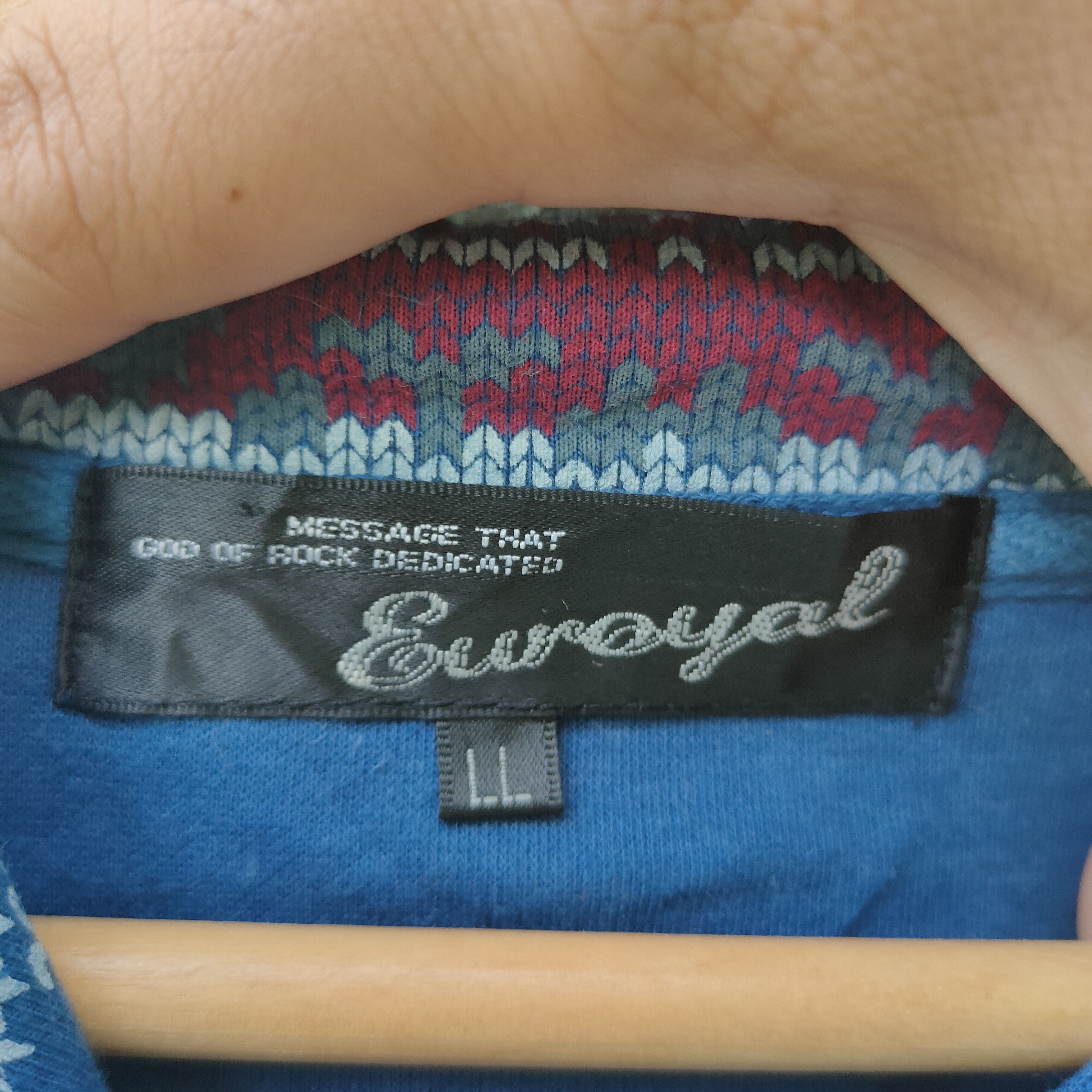 Japanese Brand Vintage Euroyal Nice Design Button Ups Hooded Jacket Size US L / EU 52-54 / 3 - 6 Thumbnail