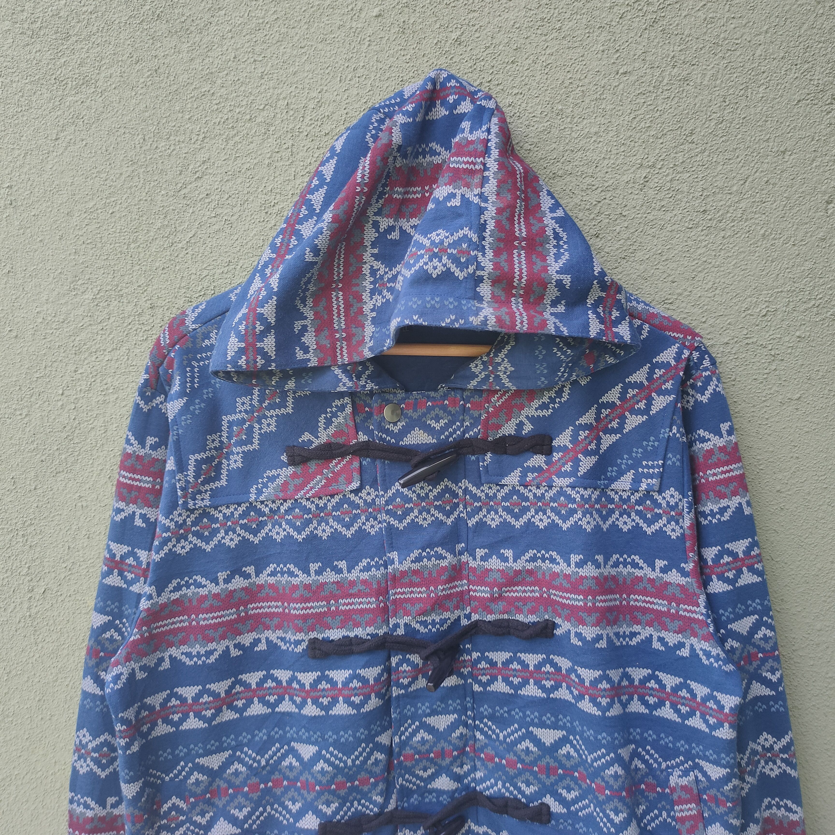 Japanese Brand Vintage Euroyal Nice Design Button Ups Hooded Jacket Size US L / EU 52-54 / 3 - 4 Thumbnail