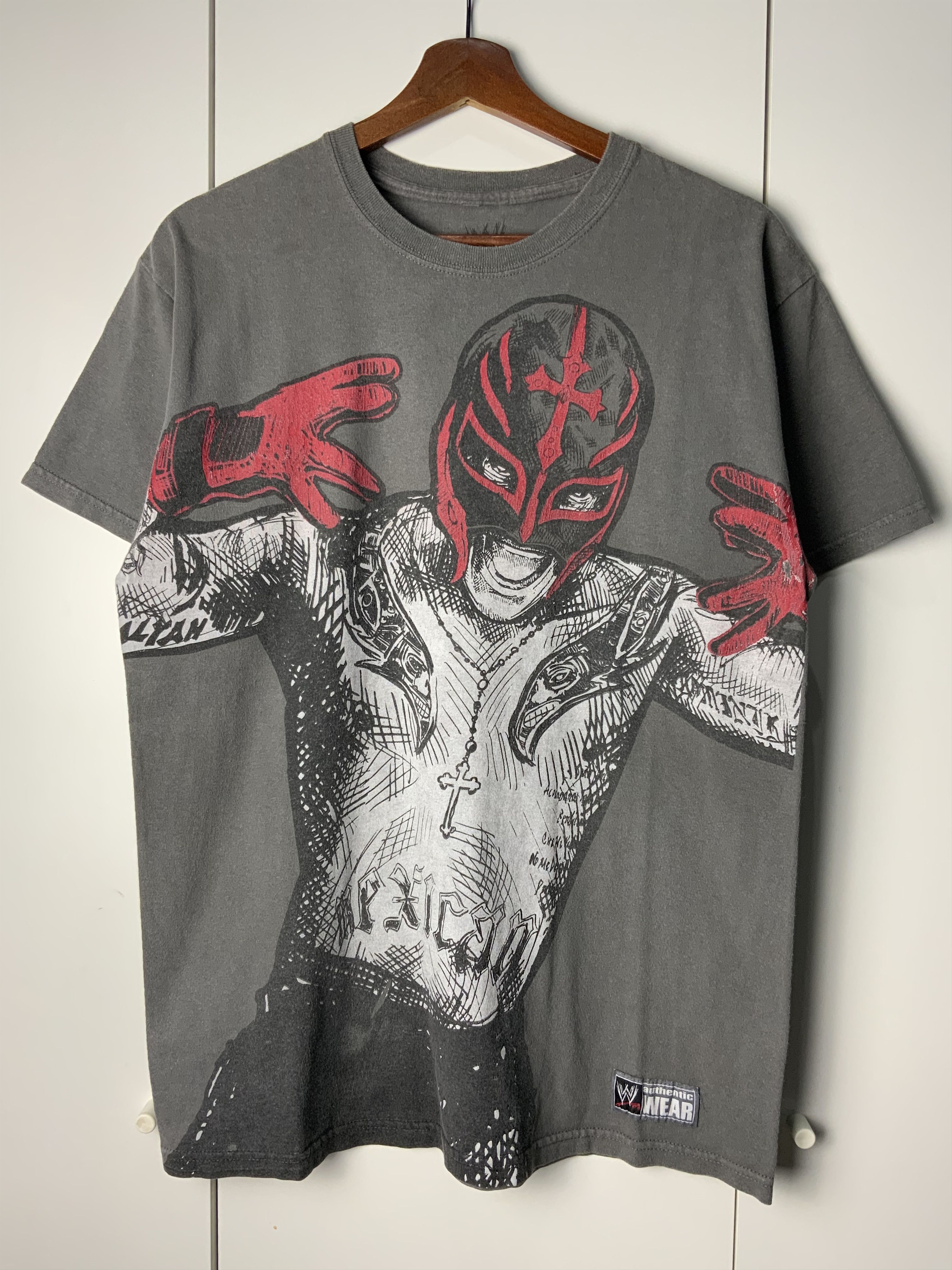 Vintage VintageRey Mysterio Respect The Mask Avant Garde Tee🔥 | Grailed
