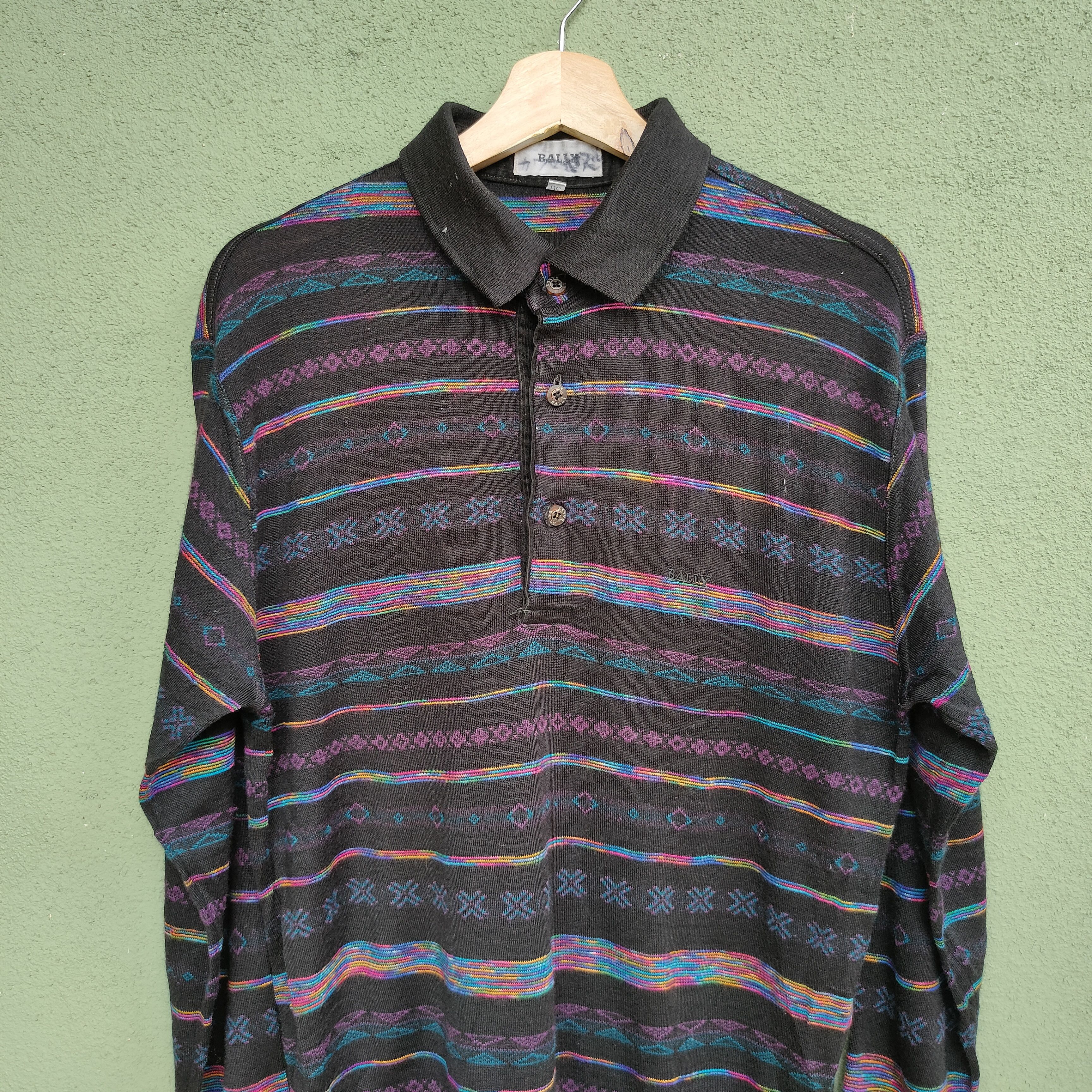 Bally Vintage BALLY Native Nice Design Polos Shirt Size US M / EU 48-50 / 2 - 3 Thumbnail