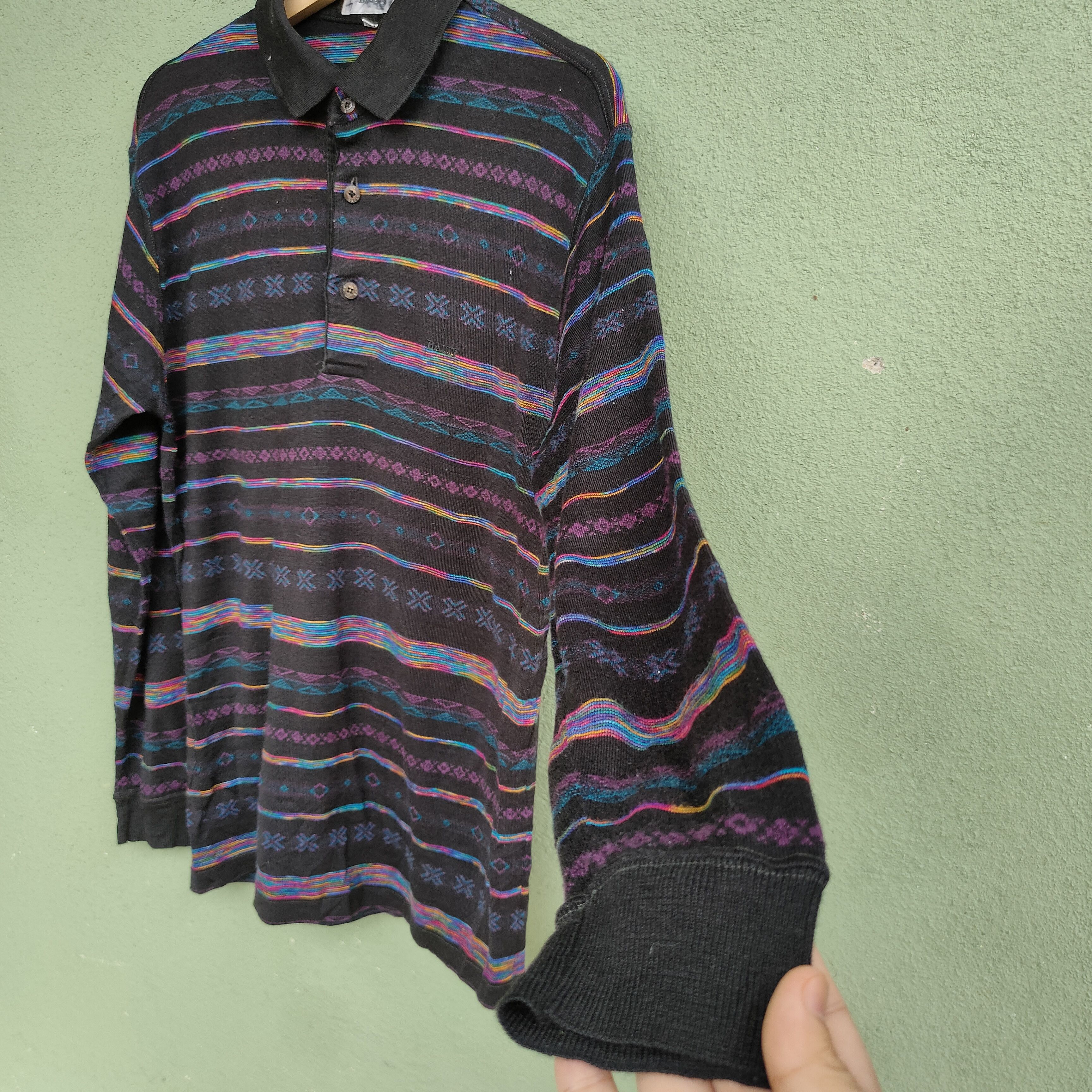 Bally Vintage BALLY Native Nice Design Polos Shirt Size US M / EU 48-50 / 2 - 9 Thumbnail