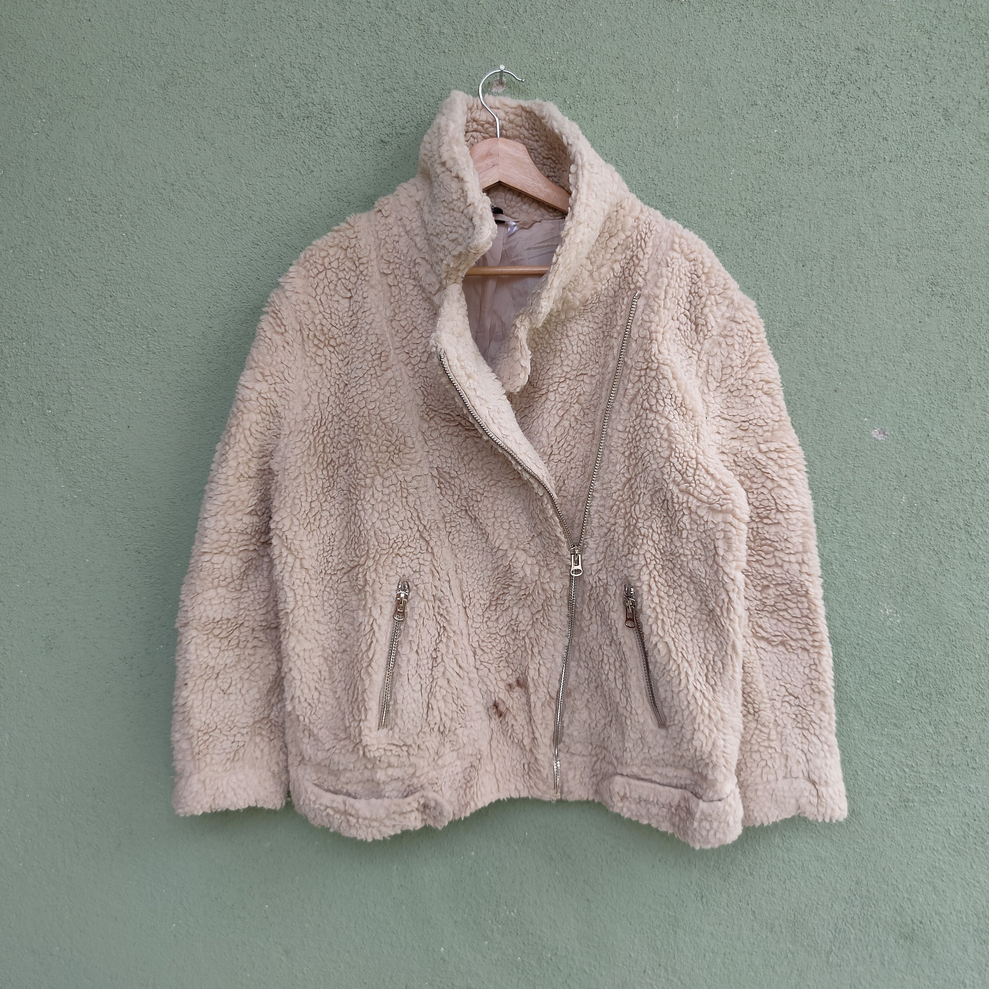 Divided Vintage DIVIDED H&M Sherpa Rare Design Zipper Ups Jacket Size US L / EU 52-54 / 3 - 1 Thumbnail