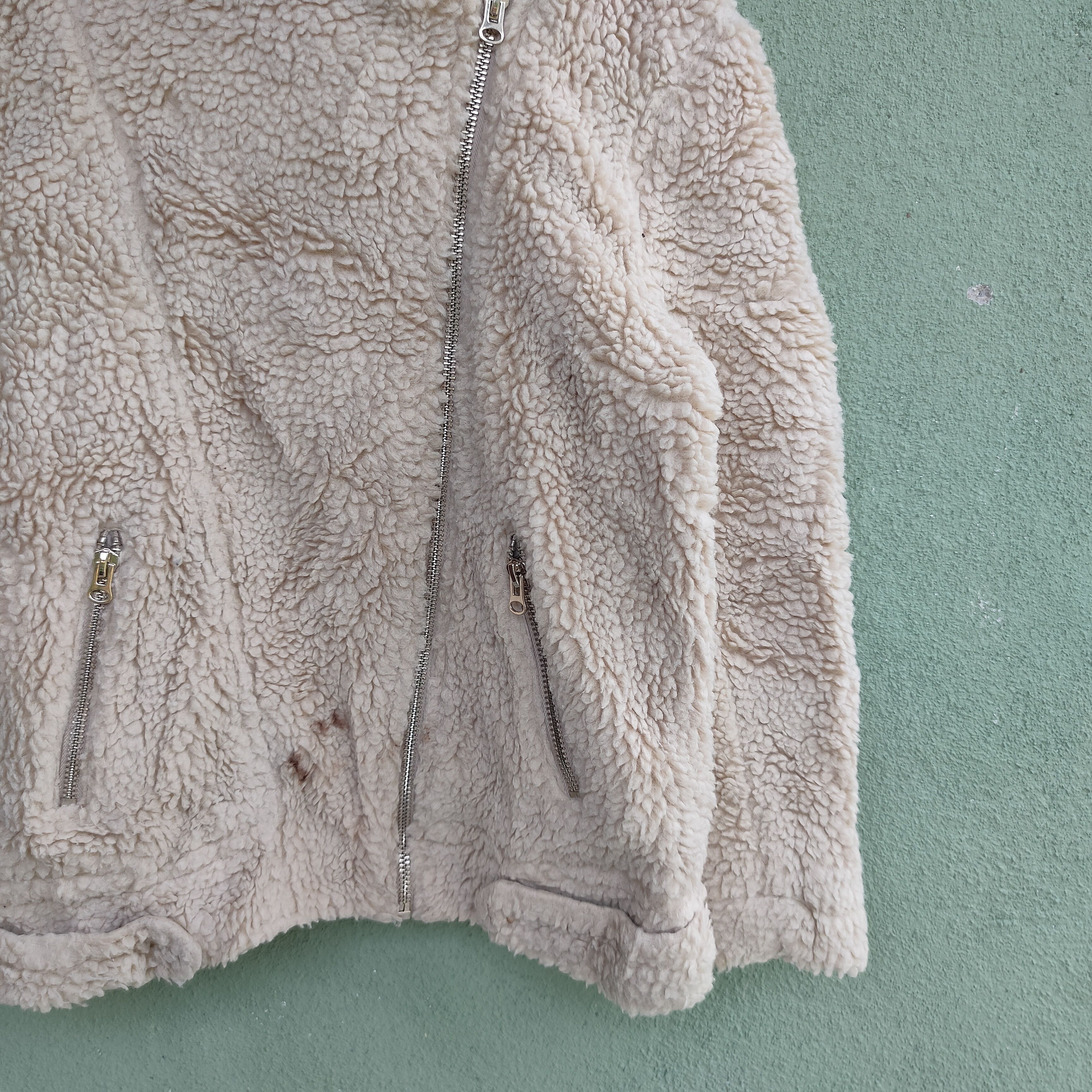 Divided Vintage DIVIDED H&M Sherpa Rare Design Zipper Ups Jacket Size US L / EU 52-54 / 3 - 3 Thumbnail