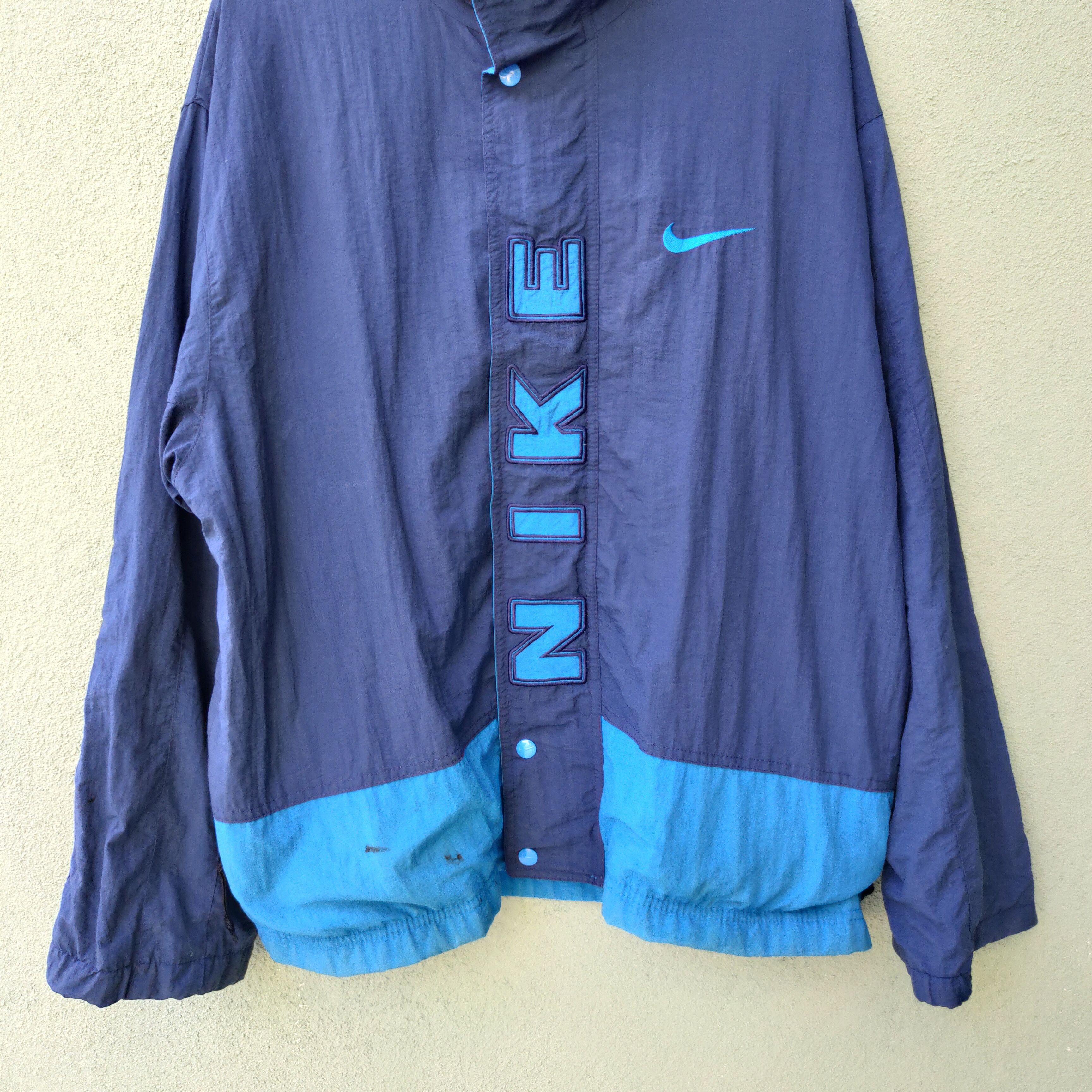 Nike Vintage Nike 90s Spell Out Logo Zipper Ups Jacket Size US XL / EU 56 / 4 - 2 Thumbnail