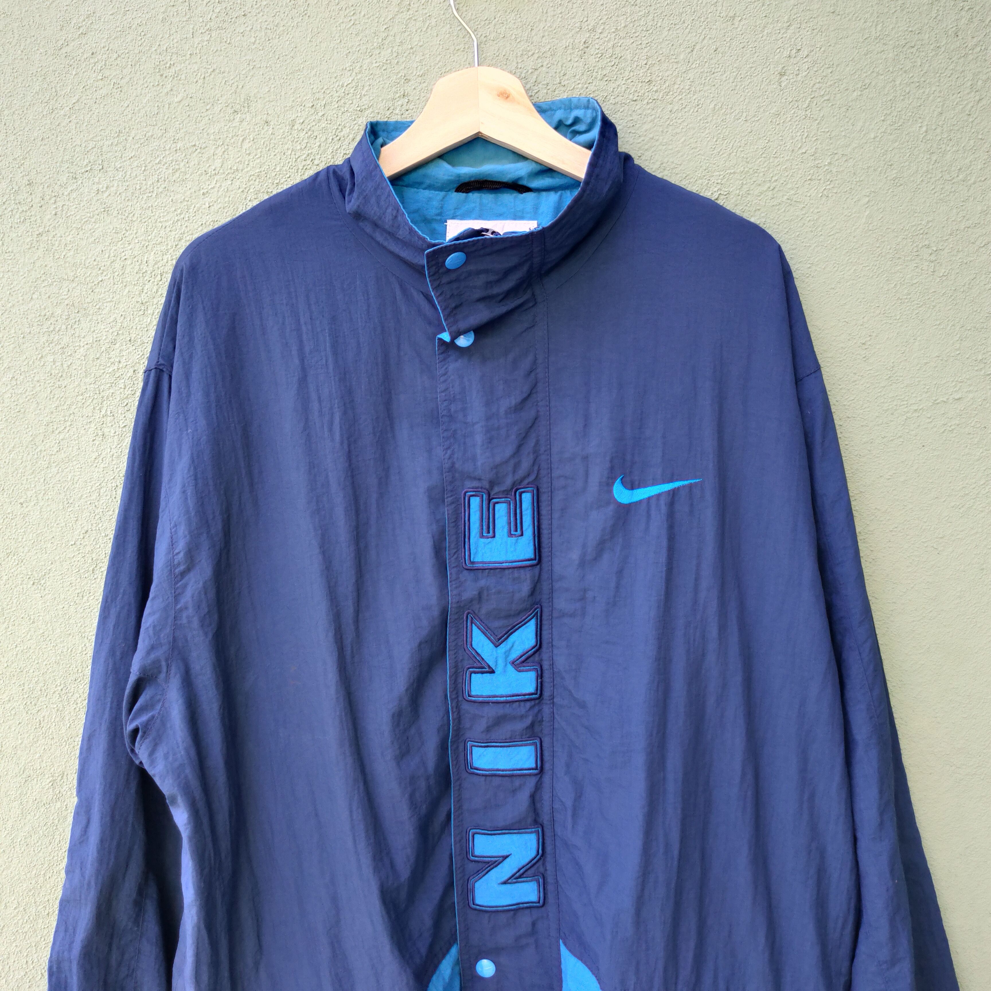Nike Vintage Nike 90s Spell Out Logo Zipper Ups Jacket Size US XL / EU 56 / 4 - 3 Thumbnail