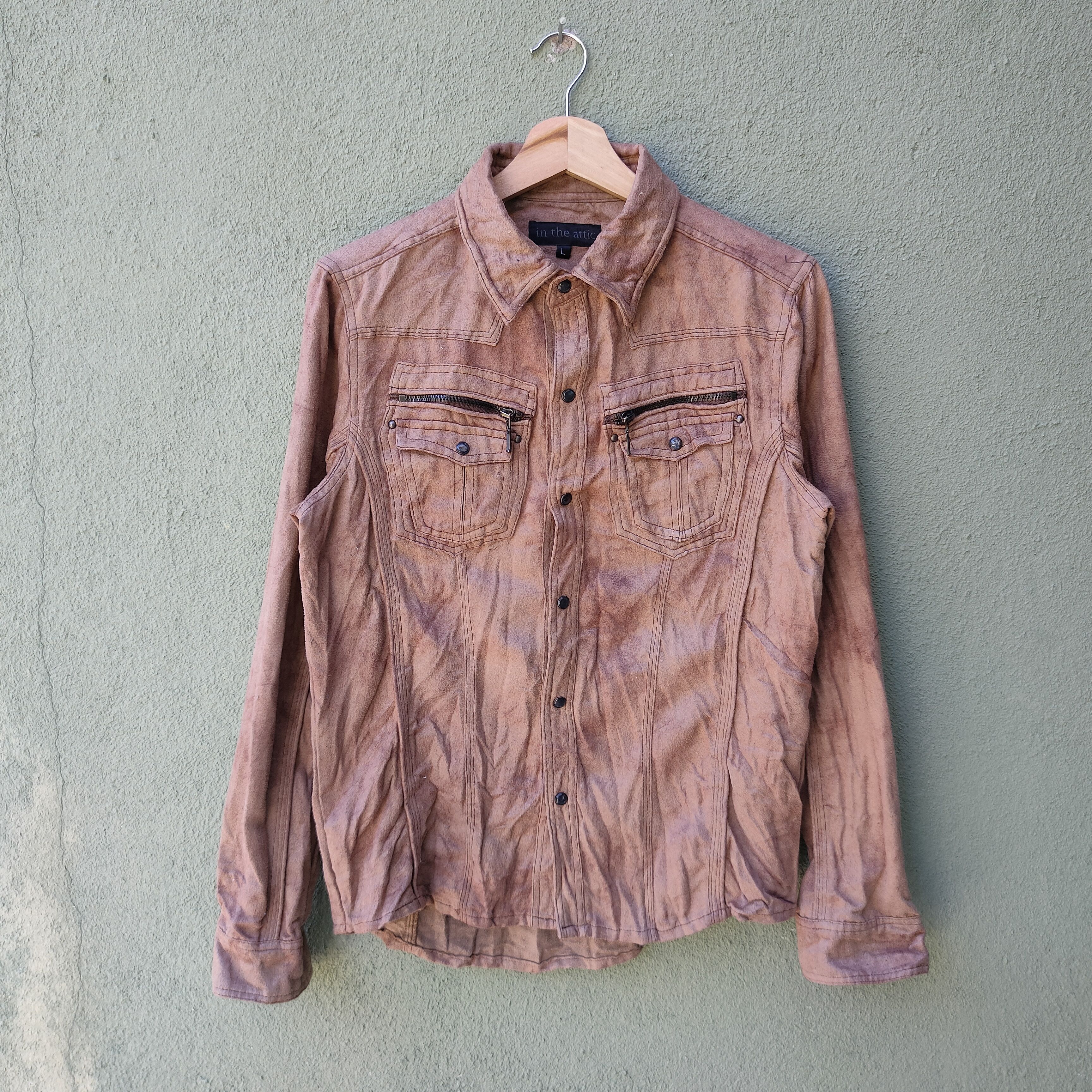 In The Attic × Vintage Vintage IN THE ATTIC Nice Design Button Ups Shirt Size US S / EU 44-46 / 1 - 1 Thumbnail