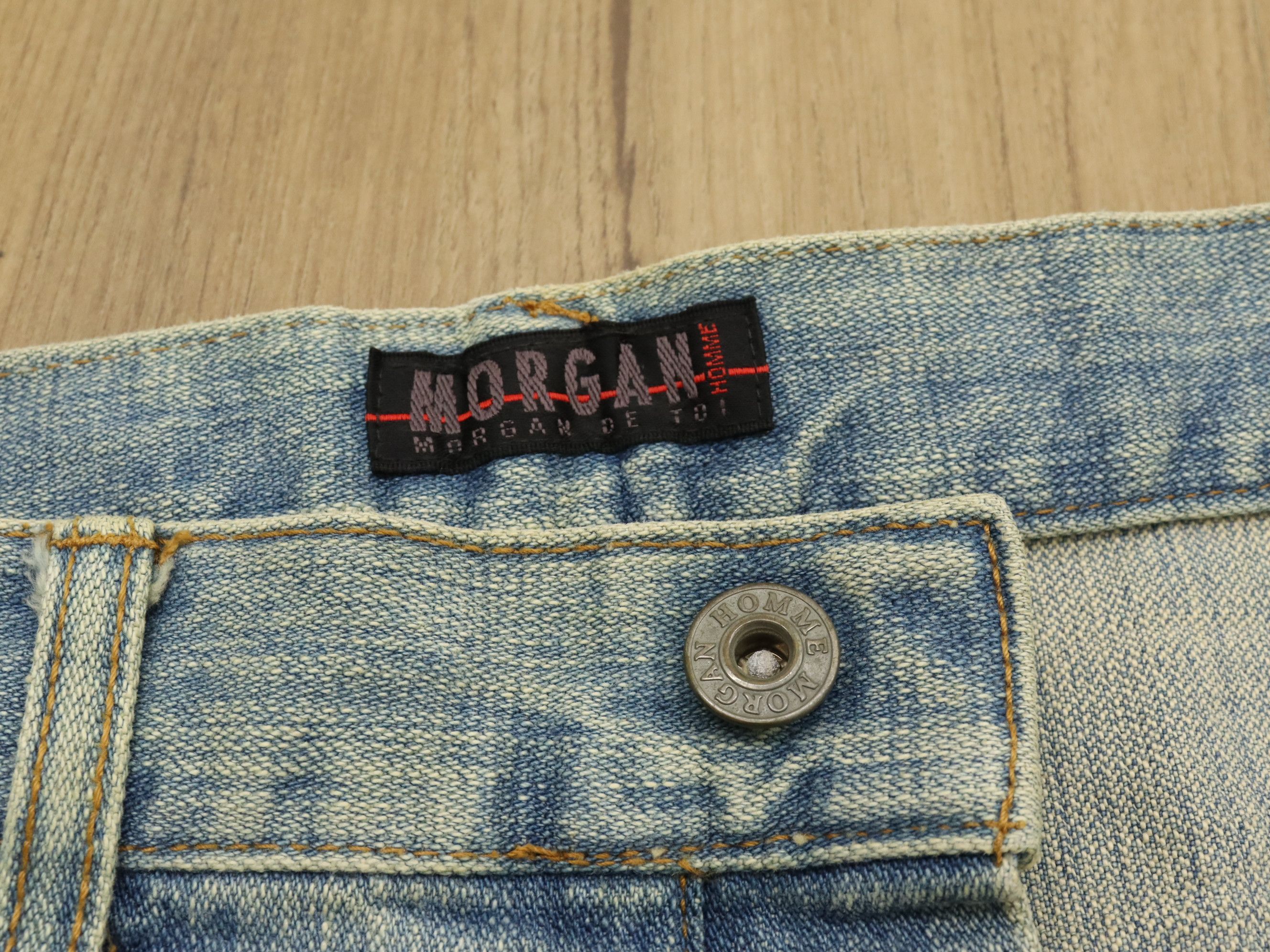 Japanese Brand × Morgan Homme MORGAN HOMME Fly Button Ankle Zipper Denim Jeans Pant Size US 32 / EU 48 - 18 Thumbnail