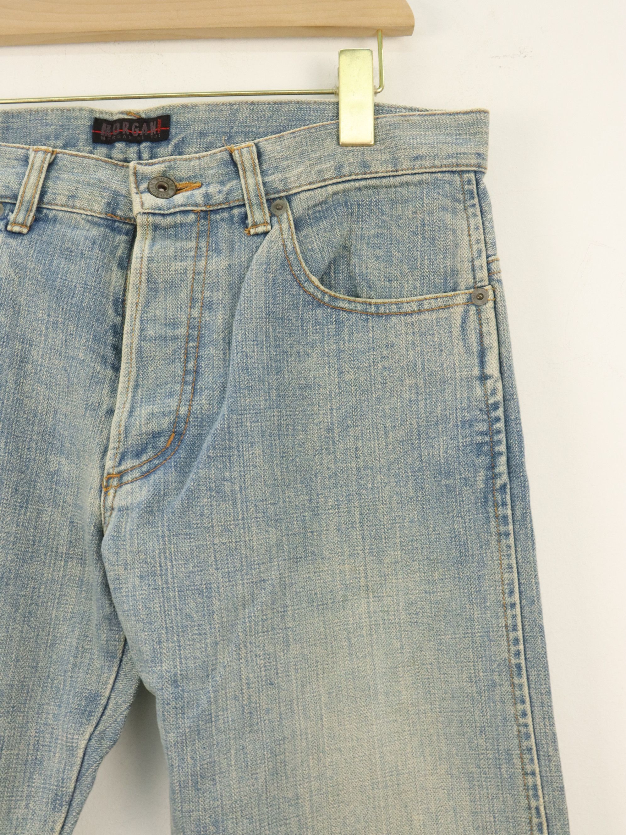 Japanese Brand × Morgan Homme MORGAN HOMME Fly Button Ankle Zipper Denim Jeans Pant Size US 32 / EU 48 - 5 Thumbnail