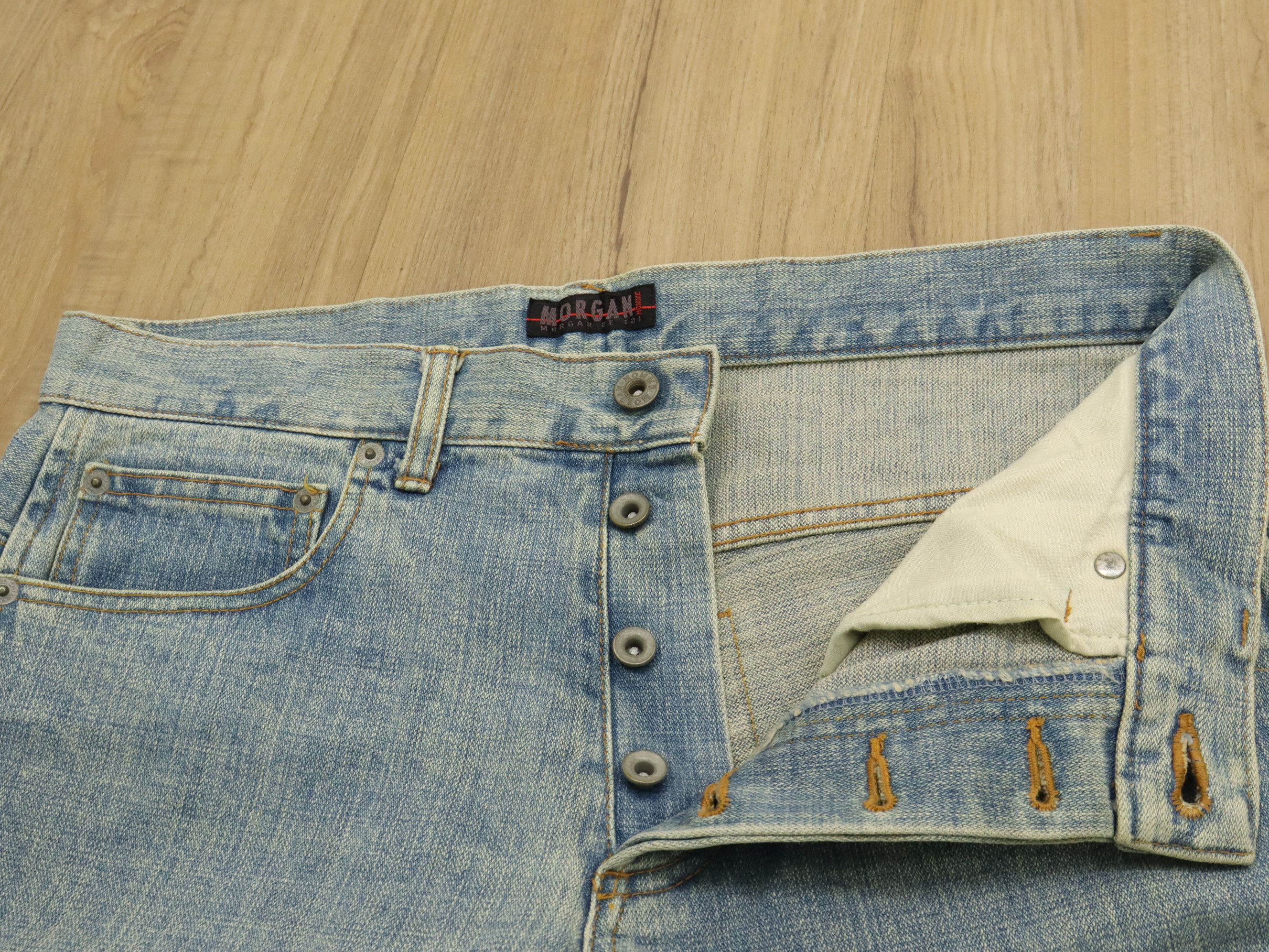 Japanese Brand × Morgan Homme MORGAN HOMME Fly Button Ankle Zipper Denim Jeans Pant Size US 32 / EU 48 - 17 Thumbnail