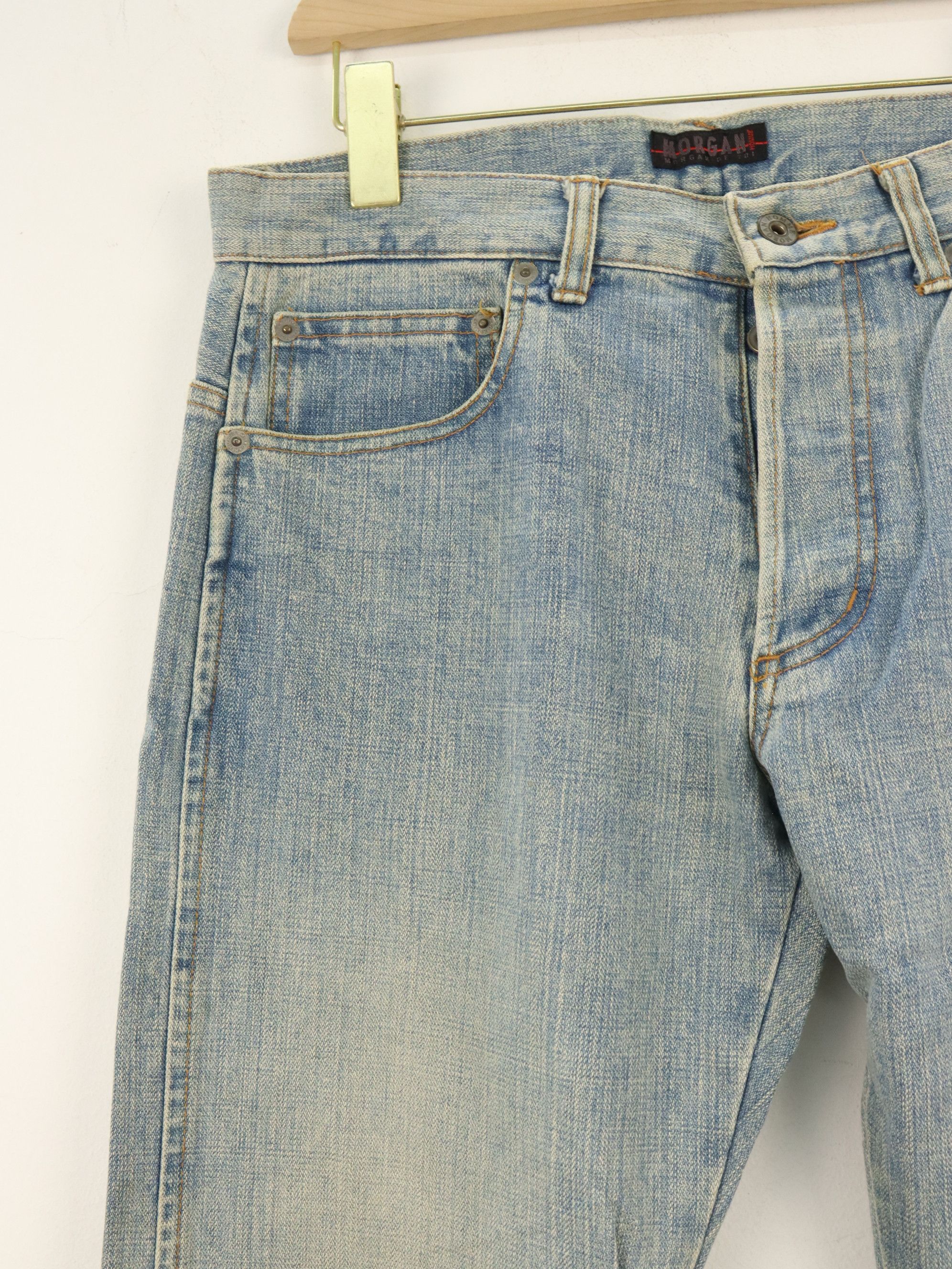 Japanese Brand × Morgan Homme MORGAN HOMME Fly Button Ankle Zipper Denim Jeans Pant Size US 32 / EU 48 - 4 Thumbnail