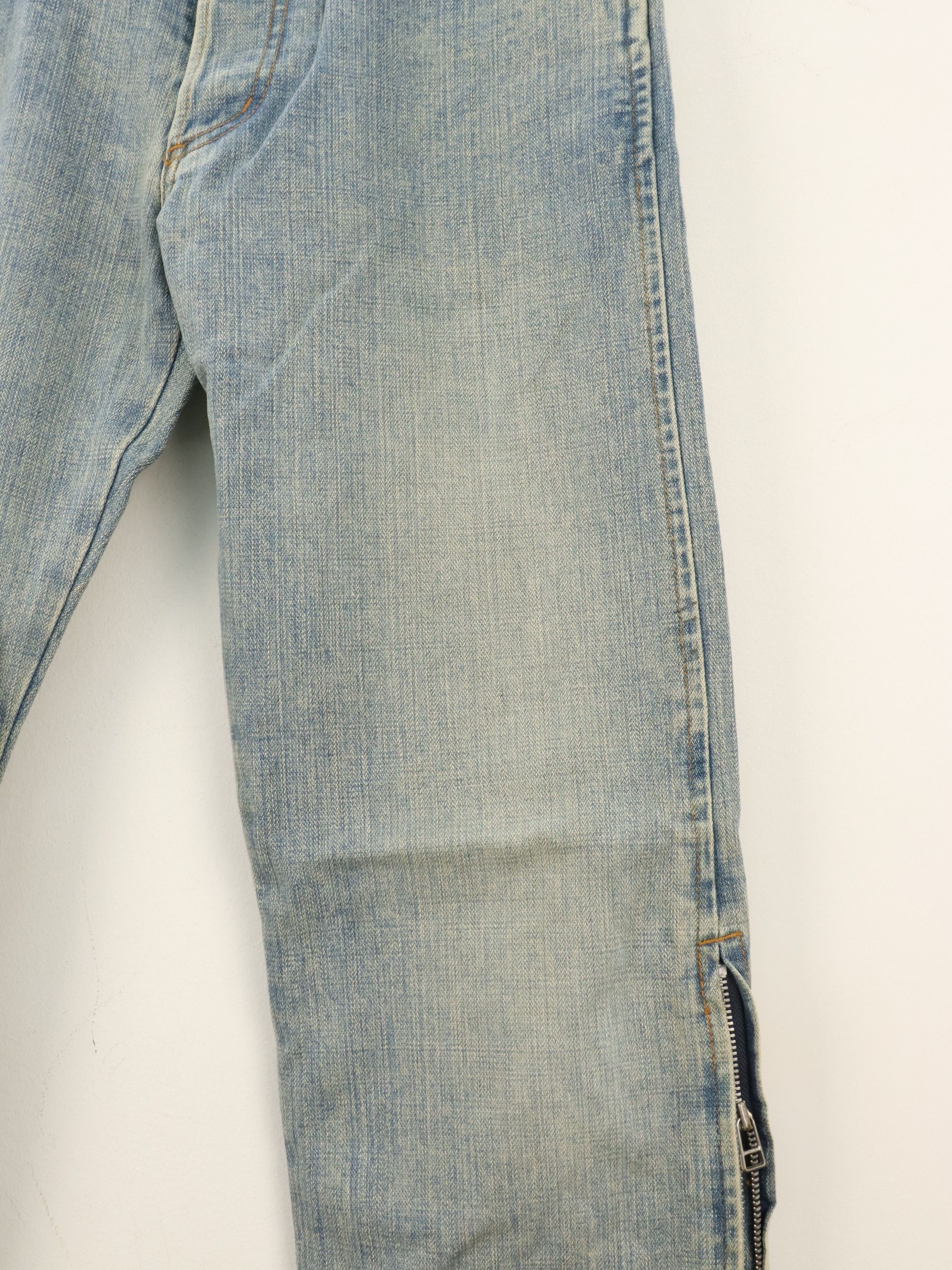 Japanese Brand × Morgan Homme MORGAN HOMME Fly Button Ankle Zipper Denim Jeans Pant Size US 32 / EU 48 - 10 Thumbnail
