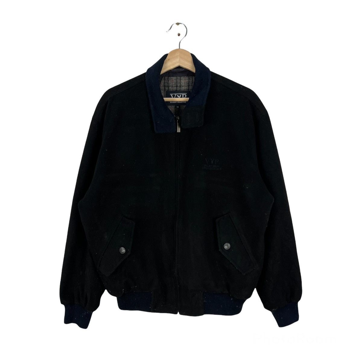 VINTAGE VIP PLAY BOY COLLECTIONS ZIPPER JACKET VELVET