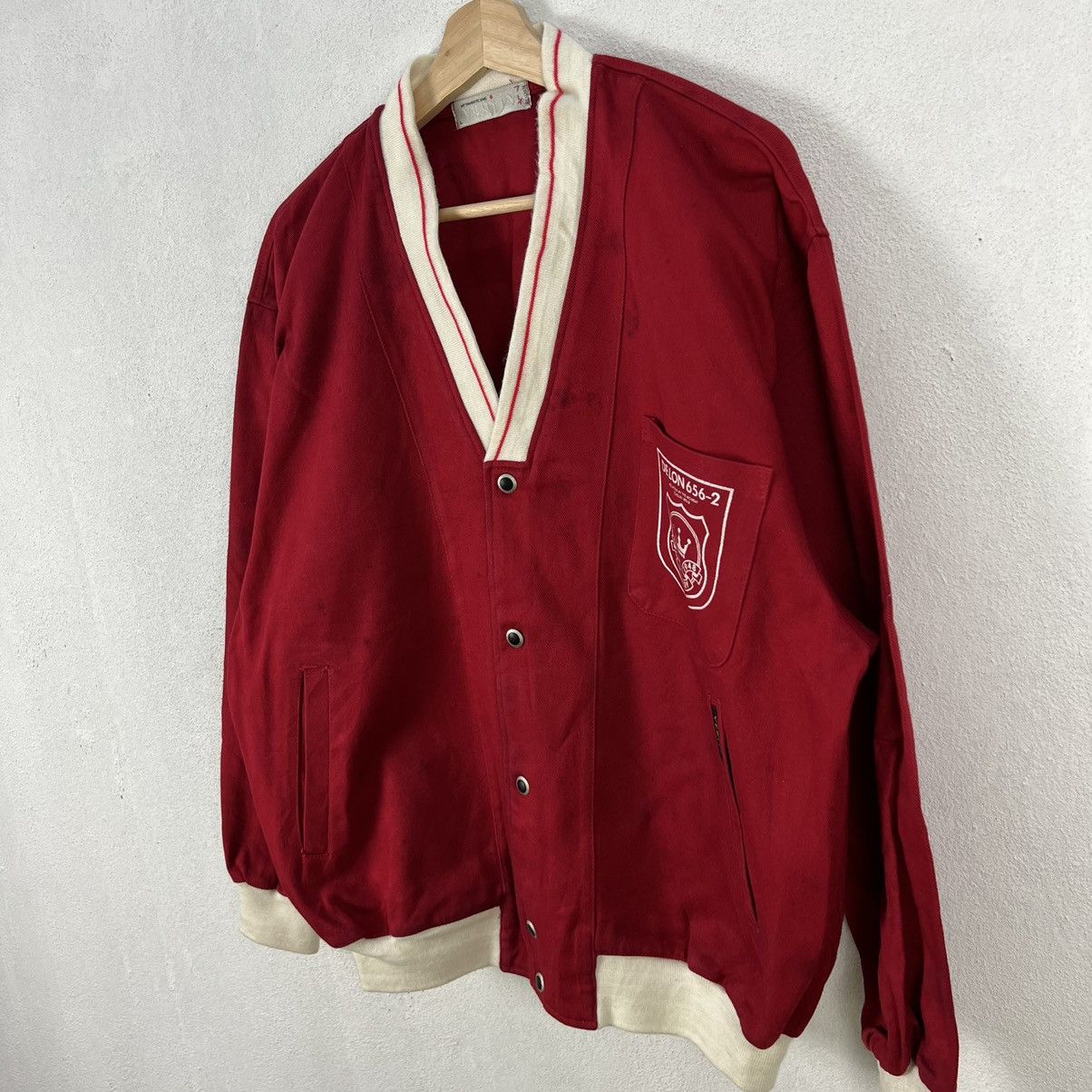 Japanese Brand VINTAGE VERITY CARDIGAN BIG LOGO Size US L / EU 52-54 / 3 - 2 Thumbnail