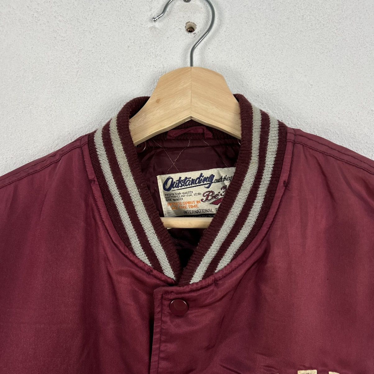 Japanese Brand PROSPER TITLEHOLDER EMBROIDERY BIG LOGO VARSITY BOMBER Size US L / EU 52-54 / 3 - 6 Thumbnail
