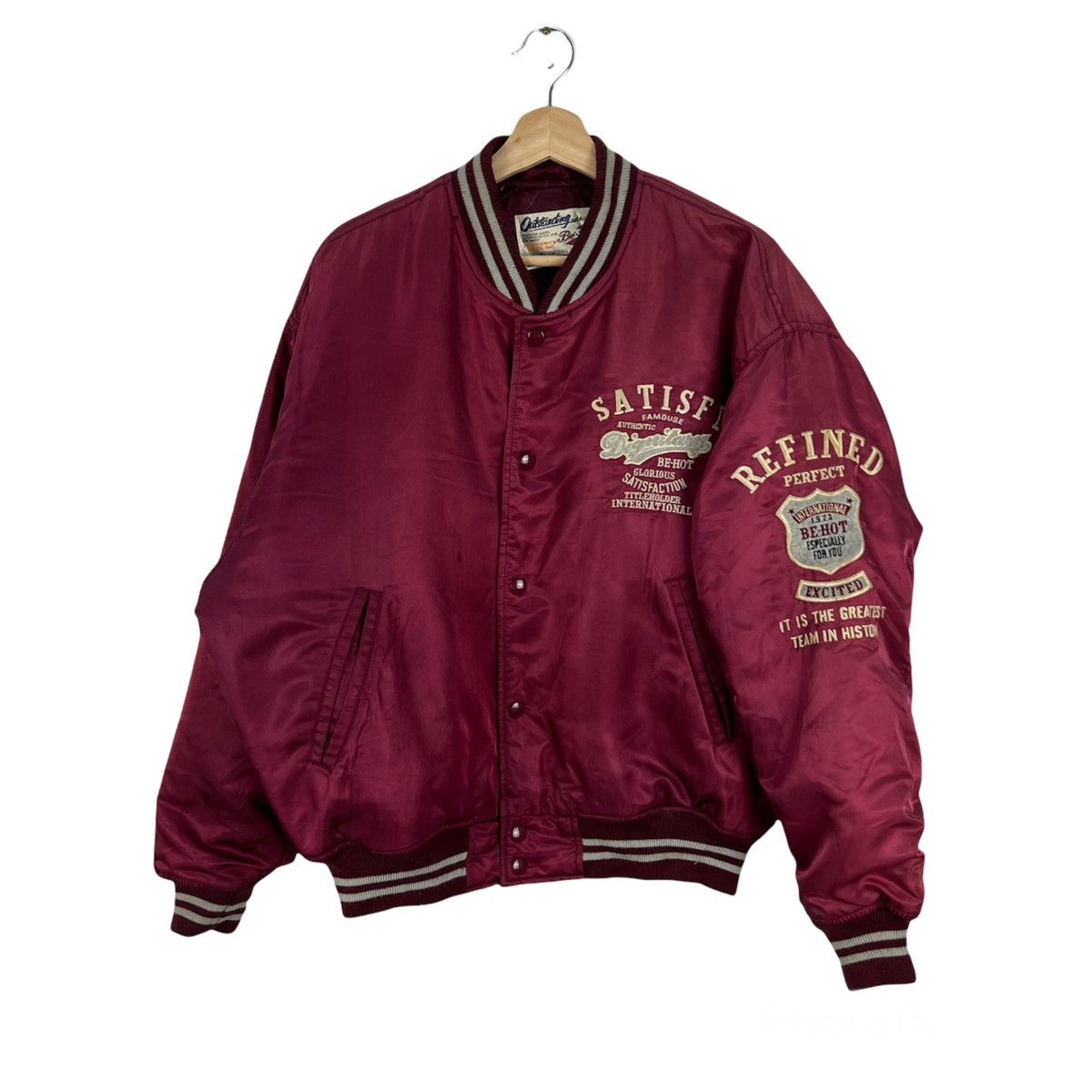 Japanese Brand PROSPER TITLEHOLDER EMBROIDERY BIG LOGO VARSITY BOMBER Size US L / EU 52-54 / 3 - 2 Thumbnail