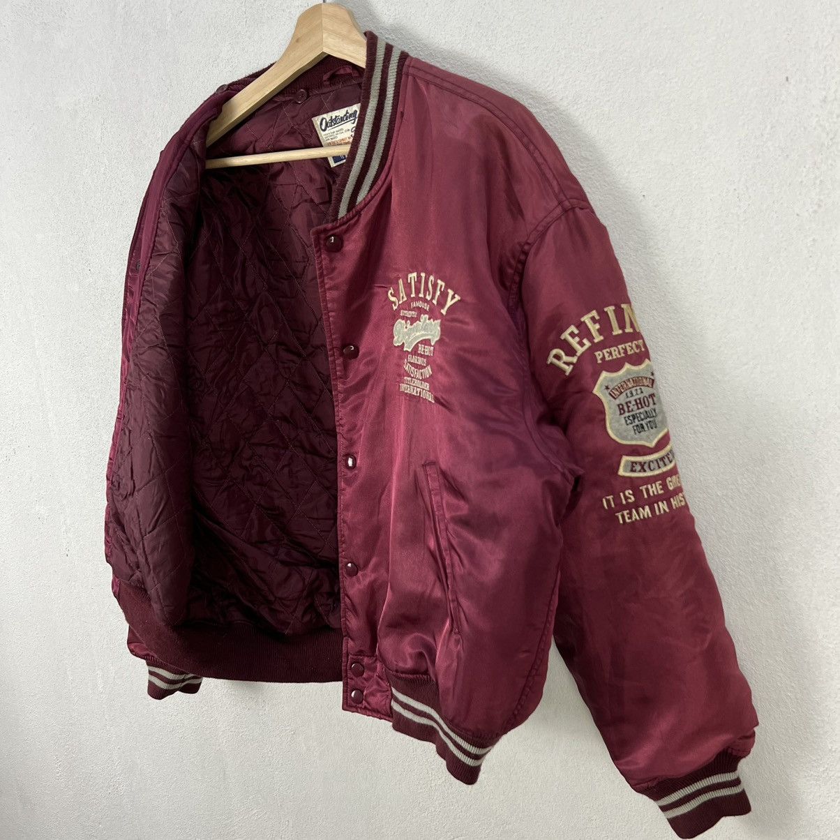 Japanese Brand PROSPER TITLEHOLDER EMBROIDERY BIG LOGO VARSITY BOMBER Size US L / EU 52-54 / 3 - 13 Thumbnail