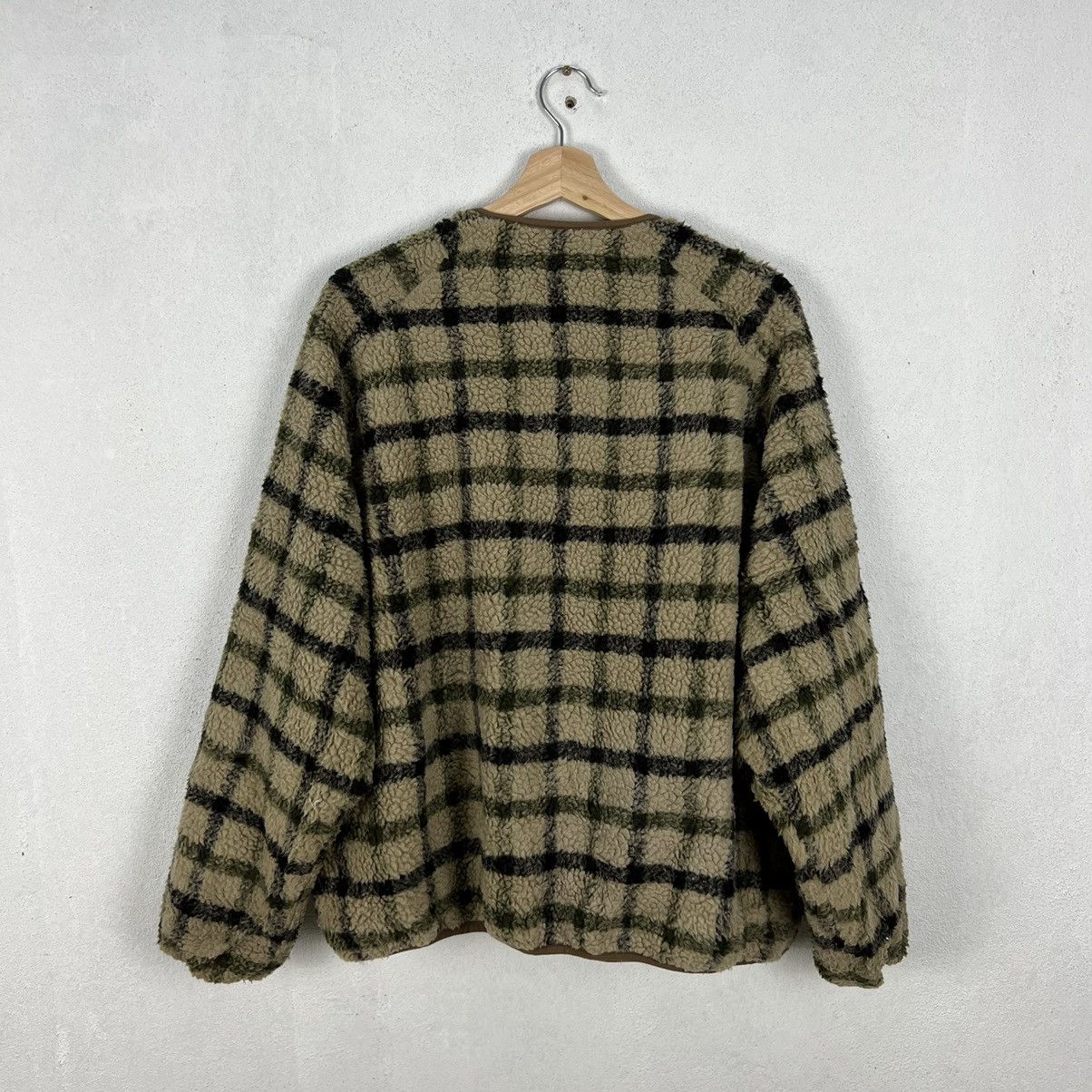 Japanese Brand RARE TARTAN DESIGN FLEECE ZIPPER JACKET ZIP FIVE Size US L / EU 52-54 / 3 - 9 Thumbnail