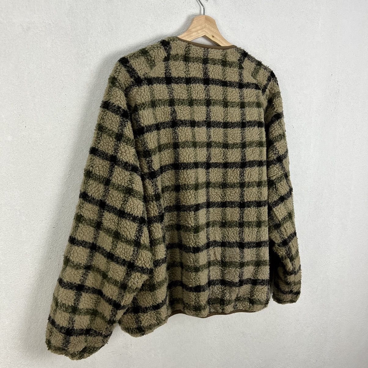 Japanese Brand RARE TARTAN DESIGN FLEECE ZIPPER JACKET ZIP FIVE Size US L / EU 52-54 / 3 - 10 Thumbnail