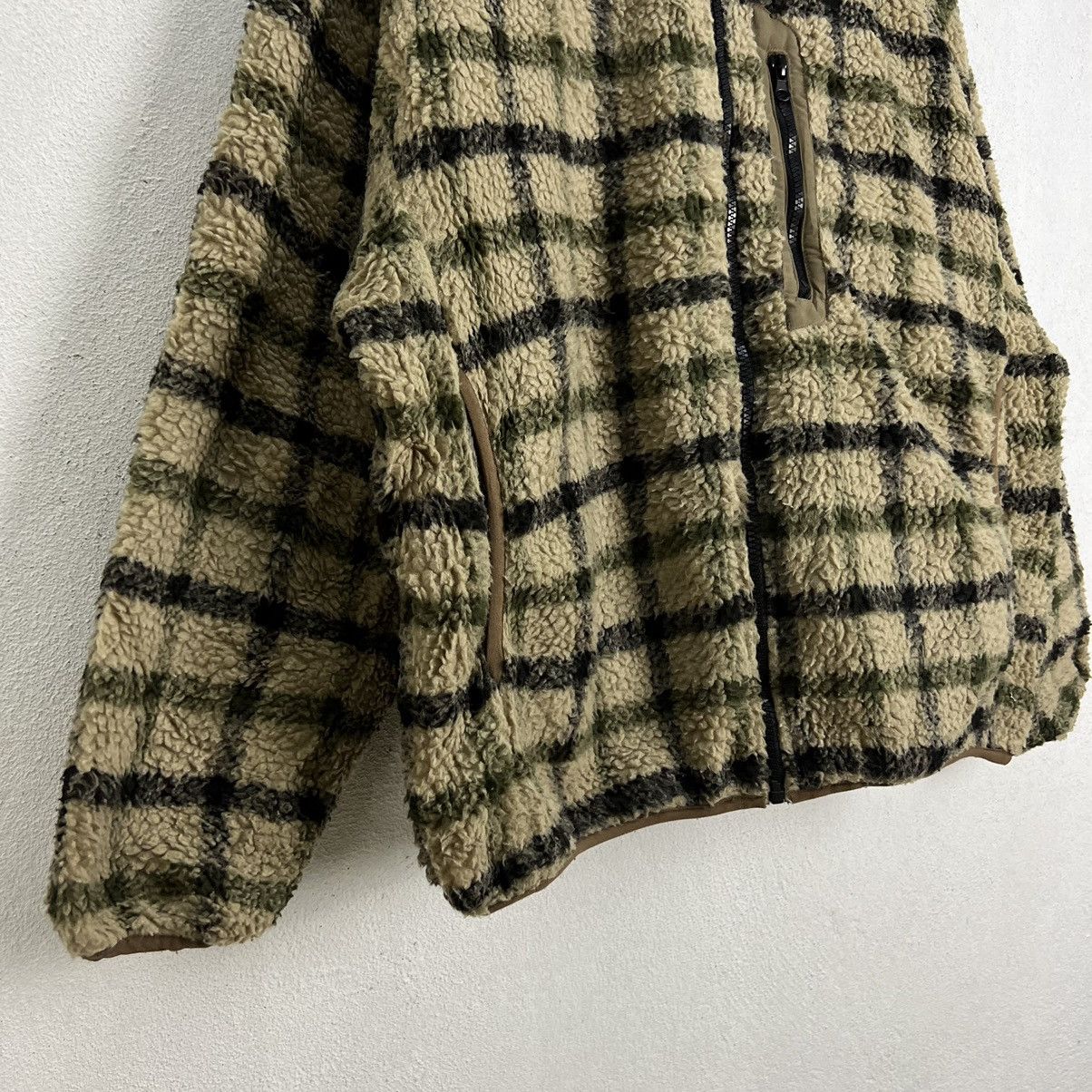 Japanese Brand RARE TARTAN DESIGN FLEECE ZIPPER JACKET ZIP FIVE Size US L / EU 52-54 / 3 - 4 Thumbnail