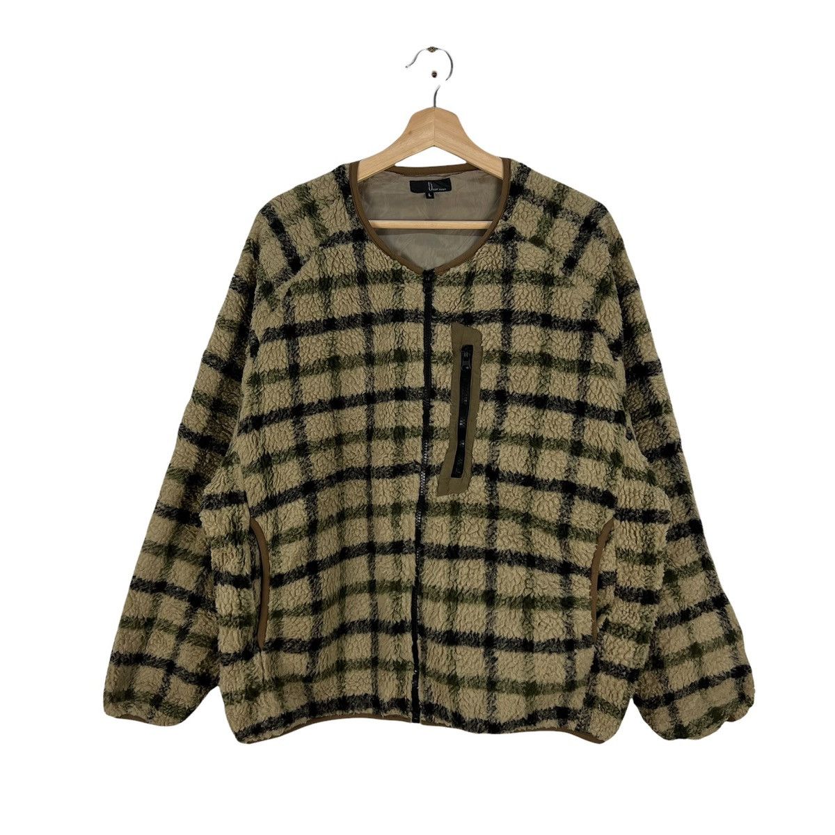 Japanese Brand RARE TARTAN DESIGN FLEECE ZIPPER JACKET ZIP FIVE Size US L / EU 52-54 / 3 - 1 Thumbnail