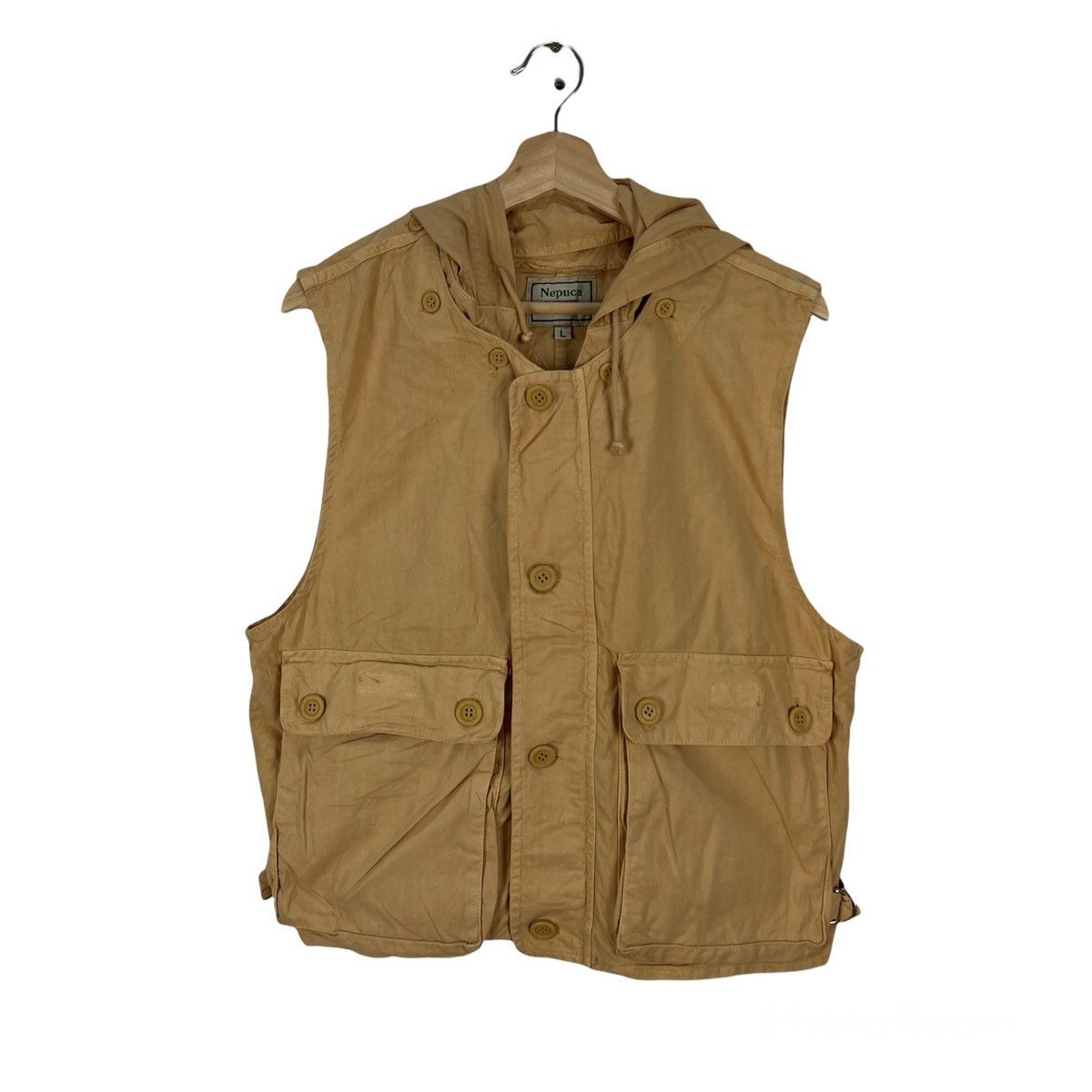 VINTAGE CARGO MULTI POCKET VEST NEPUCA
