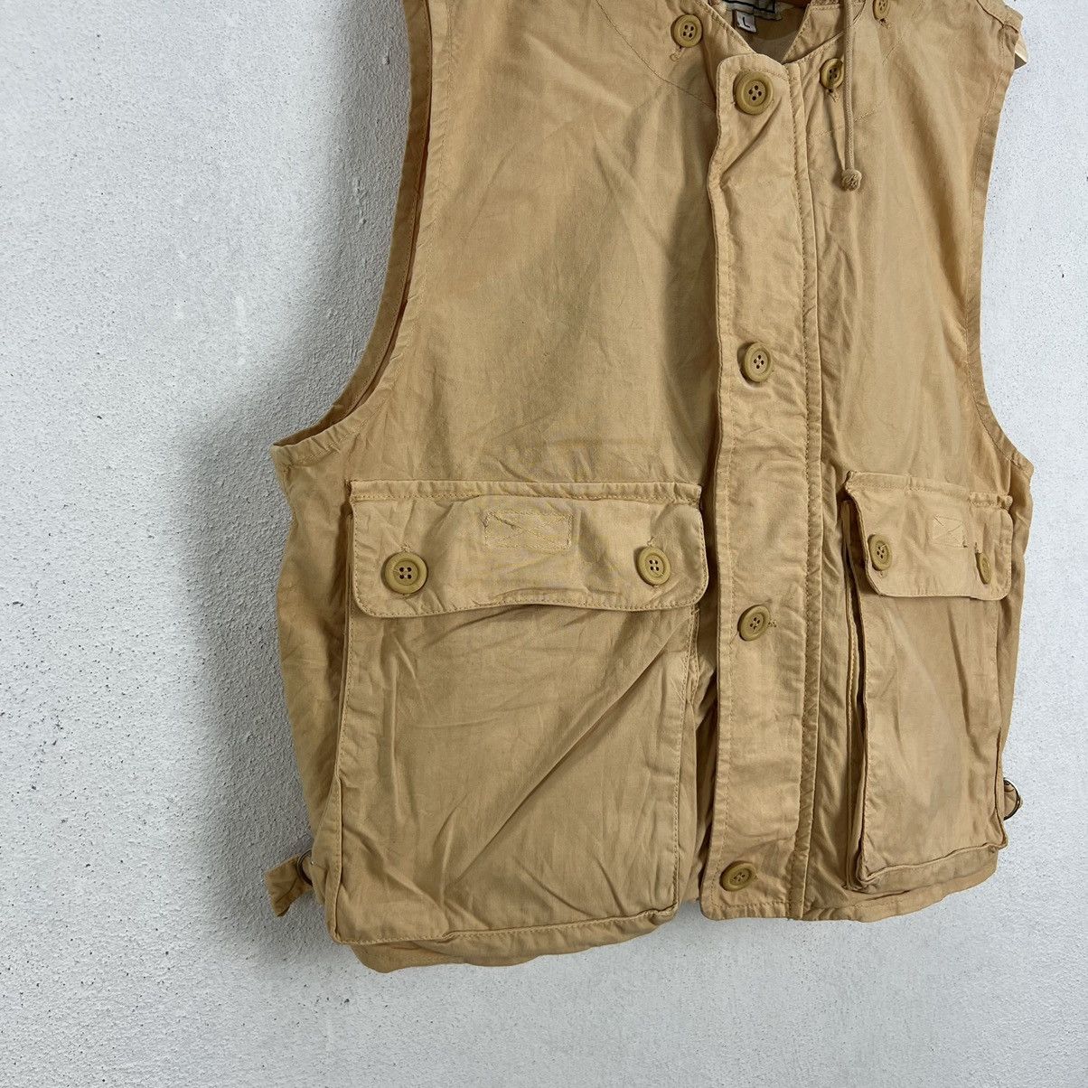 Japanese Brand VINTAGE CARGO MULTI POCKET VEST NEPUCA Size US L / EU 52-54 / 3 - 4 Thumbnail