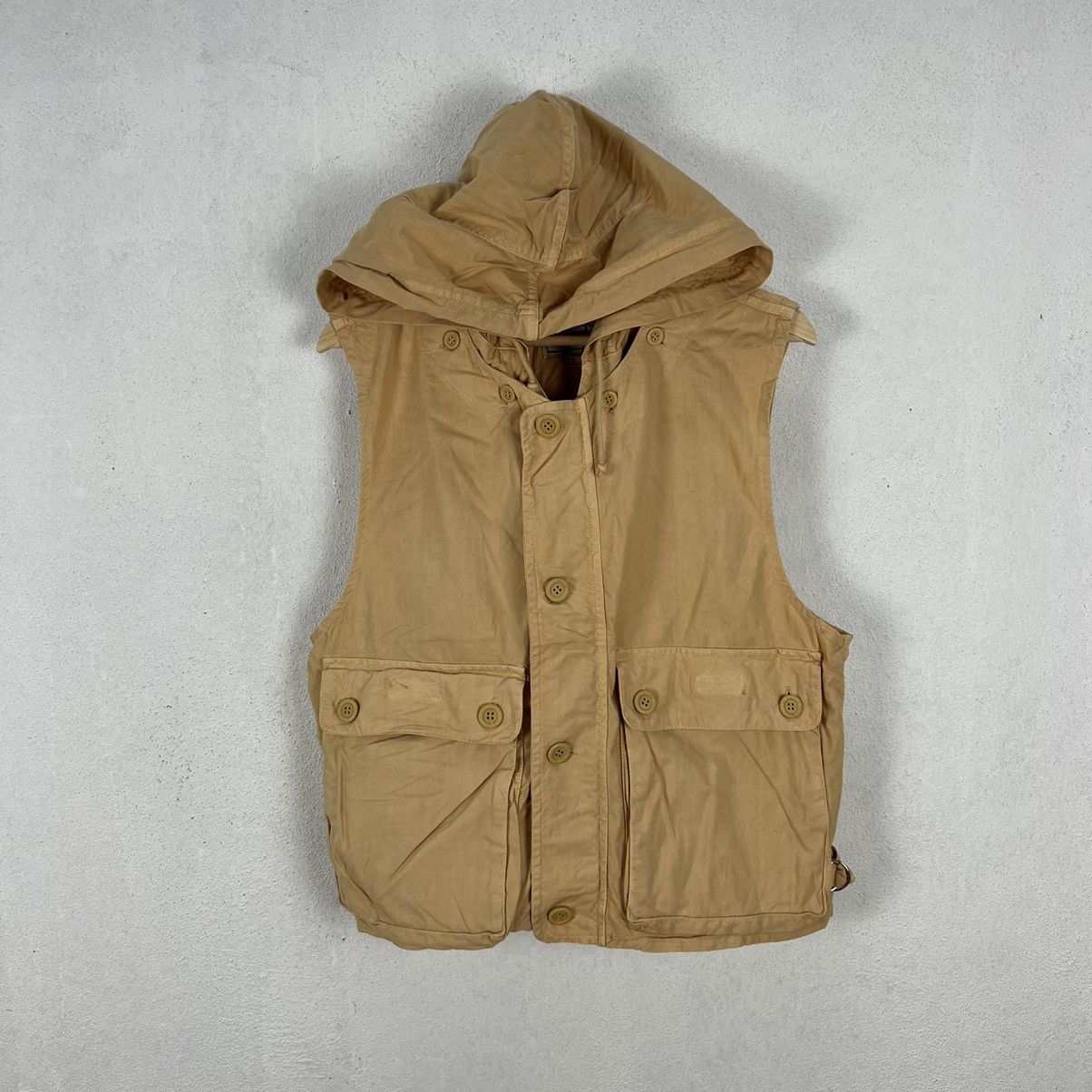 Japanese Brand VINTAGE CARGO MULTI POCKET VEST NEPUCA Size US L / EU 52-54 / 3 - 9 Thumbnail