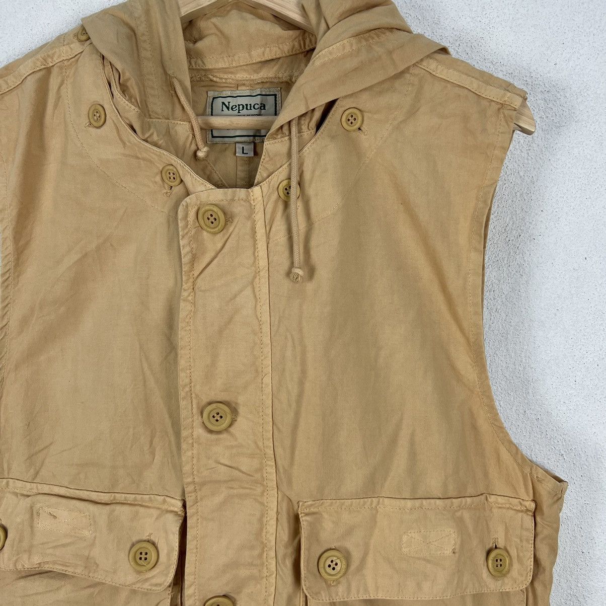 Japanese Brand VINTAGE CARGO MULTI POCKET VEST NEPUCA Size US L / EU 52-54 / 3 - 5 Thumbnail