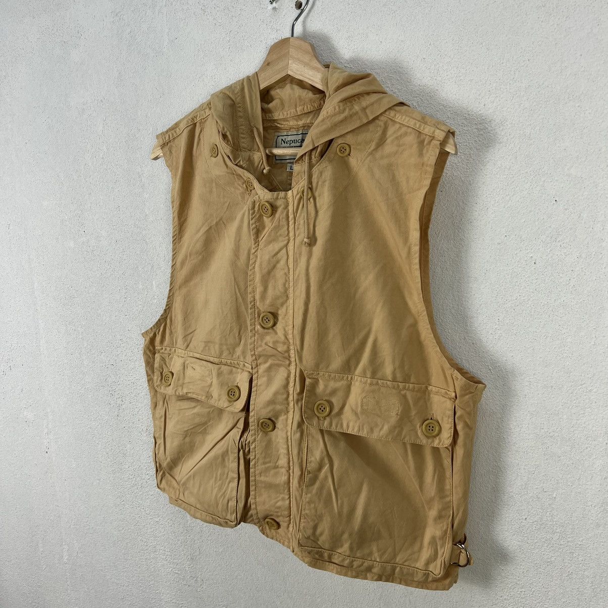 Japanese Brand VINTAGE CARGO MULTI POCKET VEST NEPUCA Size US L / EU 52-54 / 3 - 2 Thumbnail