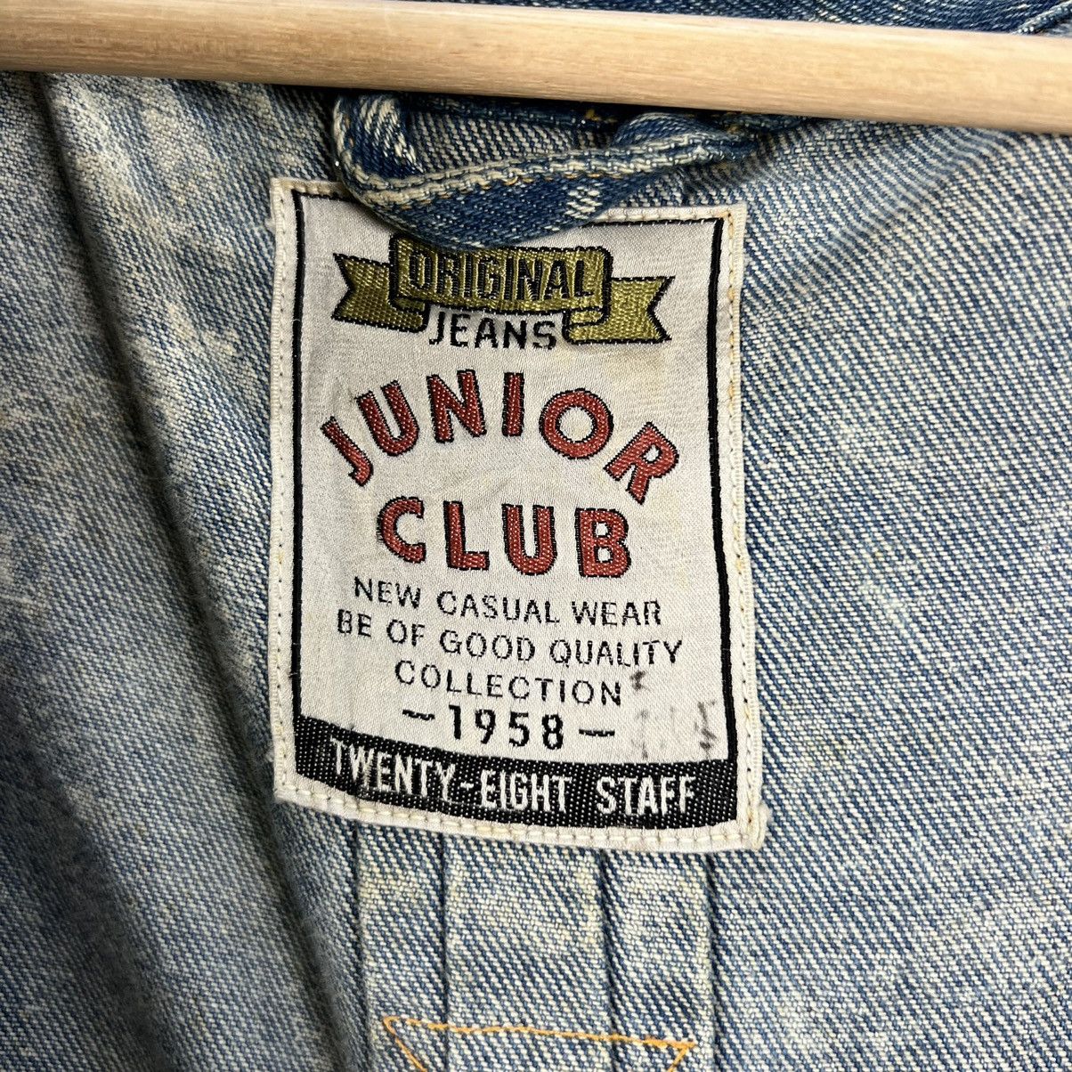 Japanese Brand ACID WASH STYLE ORIGINAL JEANS JUNIOR CLUB DENIM JACKET Size US M / EU 48-50 / 2 - 20 Thumbnail