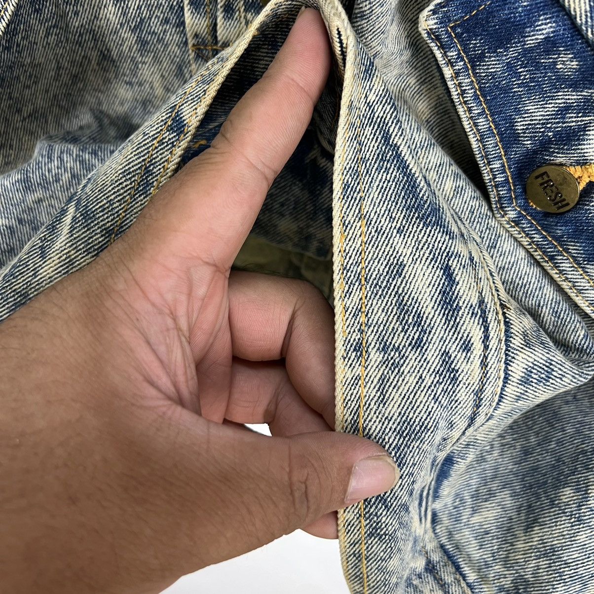 Japanese Brand ACID WASH STYLE ORIGINAL JEANS JUNIOR CLUB DENIM JACKET Size US M / EU 48-50 / 2 - 13 Thumbnail