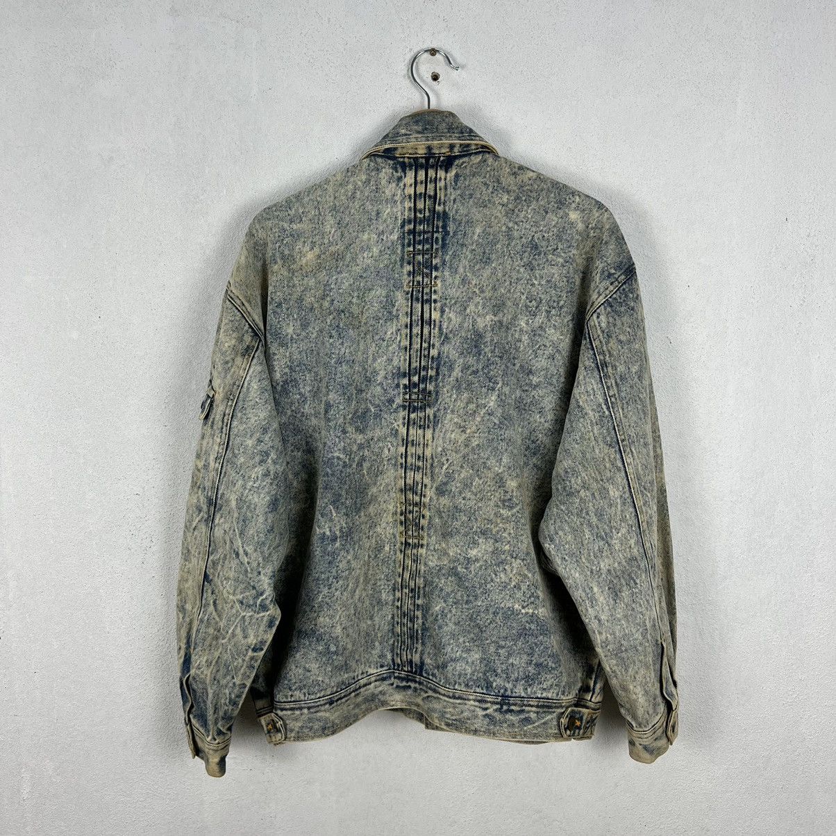 Japanese Brand ACID WASH STYLE ORIGINAL JEANS JUNIOR CLUB DENIM JACKET Size US M / EU 48-50 / 2 - 14 Thumbnail