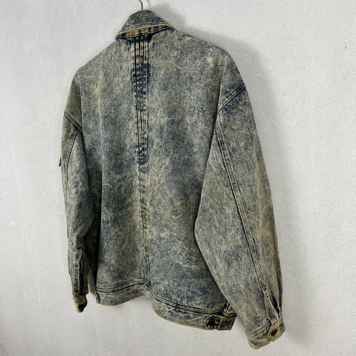 Japanese Brand ACID WASH STYLE ORIGINAL JEANS JUNIOR CLUB DENIM JACKET Size US M / EU 48-50 / 2 - 15 Thumbnail