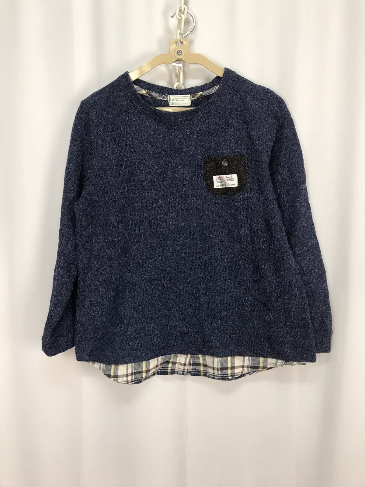 Harris Tweed × Japanese Brand Natural palette x Harris tweed wool sweatshirt Size S / US 4 / IT 40 - 7 Thumbnail