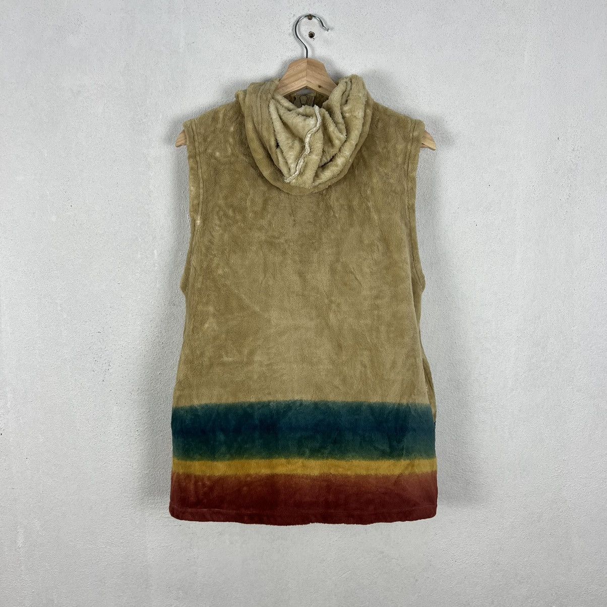 Japanese Brand FLEECE TANK TOP VEST ZELT FOR LIFE MULTI COLOUR TRITONE Size US M / EU 48-50 / 2 - 6 Thumbnail
