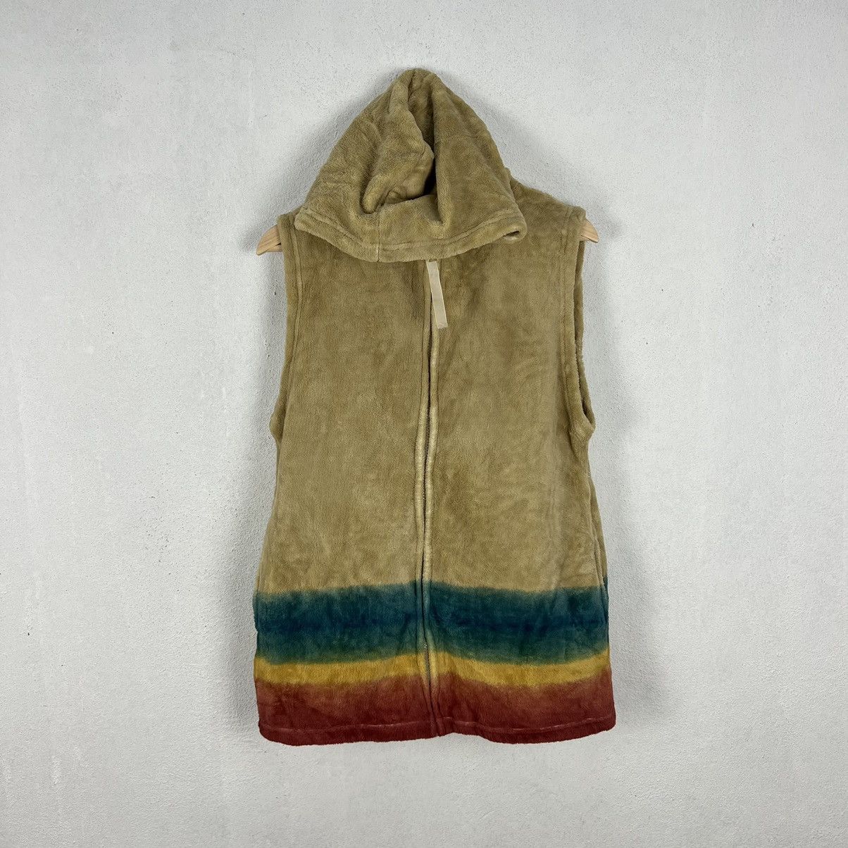 Japanese Brand FLEECE TANK TOP VEST ZELT FOR LIFE MULTI COLOUR TRITONE Size US M / EU 48-50 / 2 - 8 Thumbnail