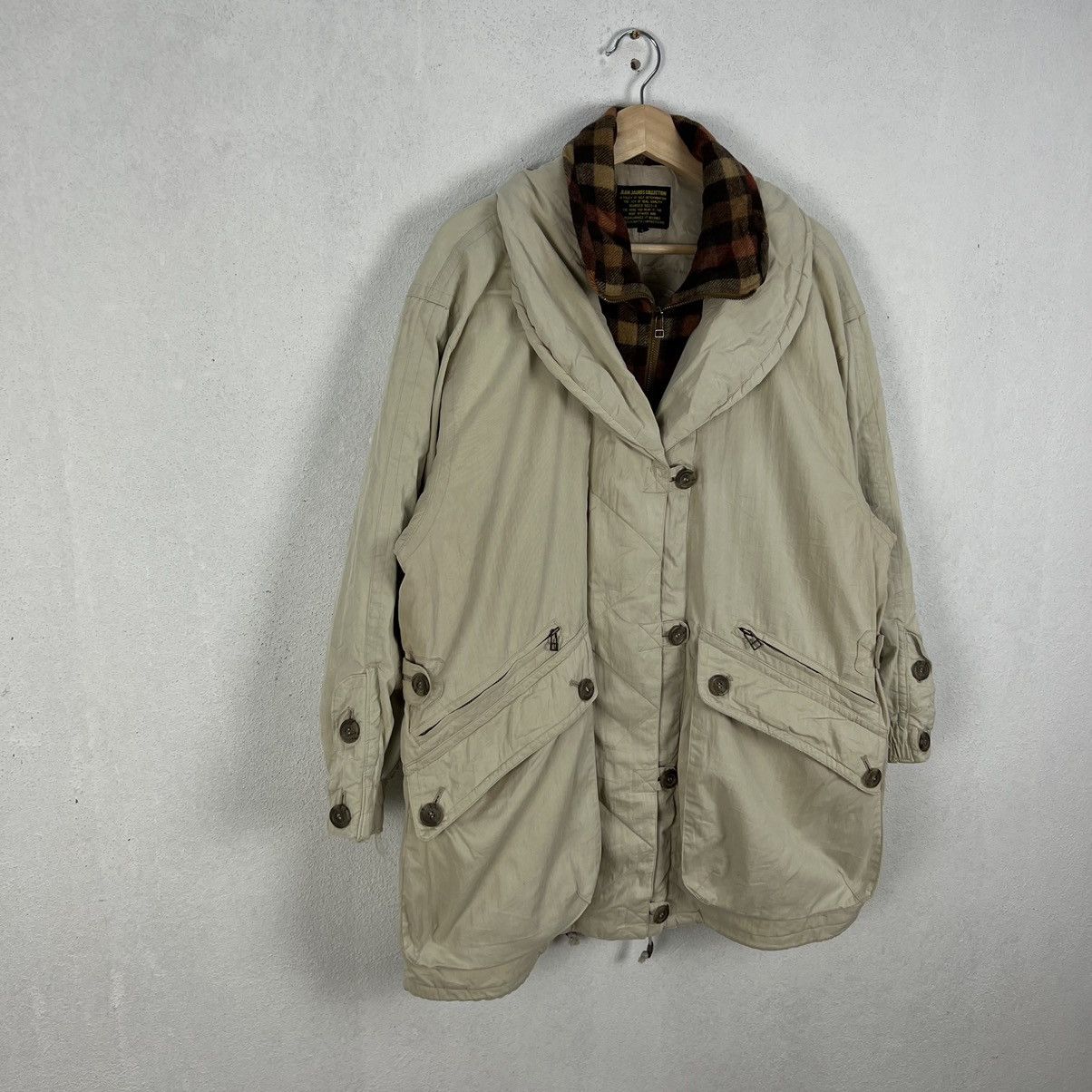 Japanese Brand JEAN JAURES ISSEY MIYAKE DOUBLE BREAST TARTAN CARGO JACKET Size US L / EU 52-54 / 3 - 2 Thumbnail