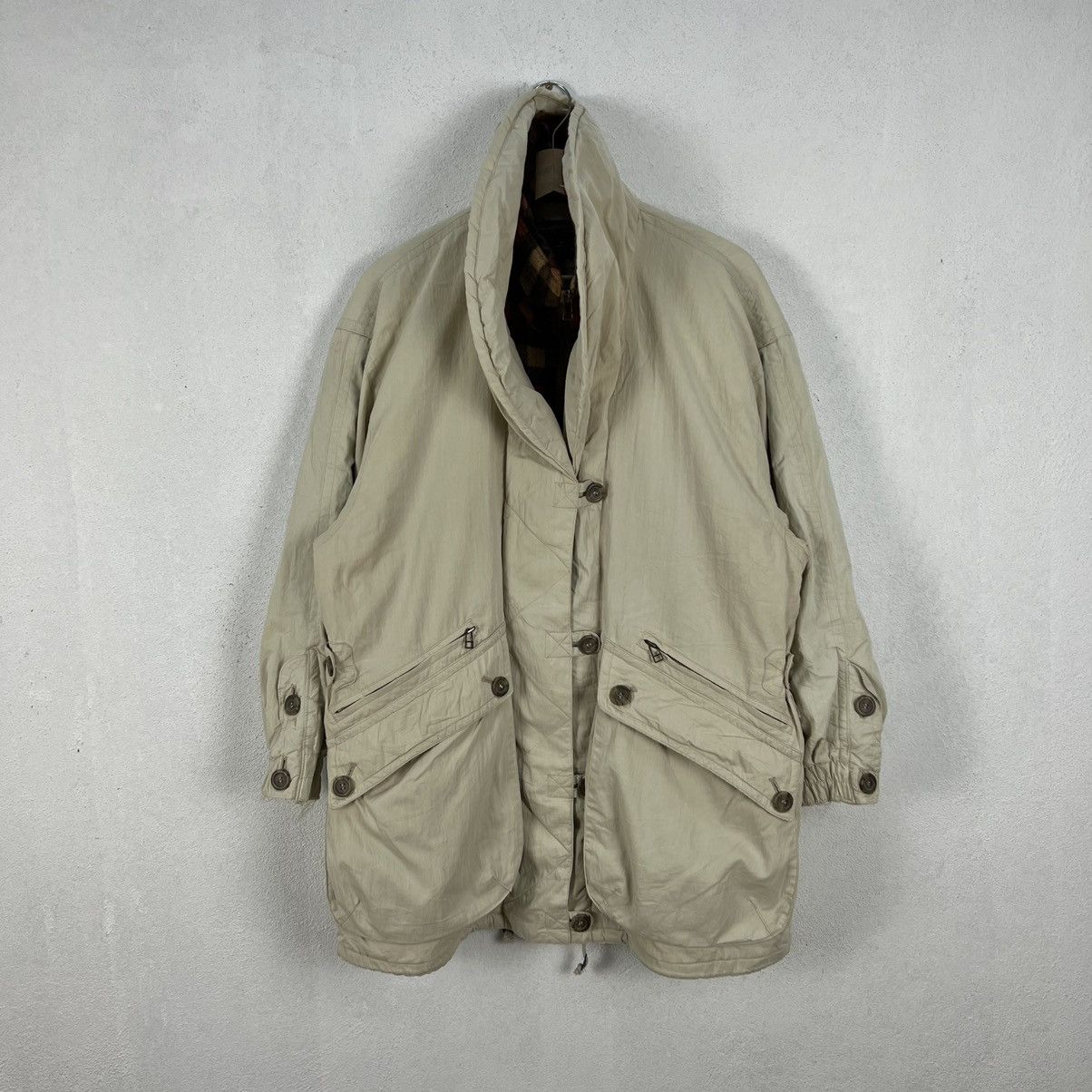 Japanese Brand JEAN JAURES ISSEY MIYAKE DOUBLE BREAST TARTAN CARGO JACKET Size US L / EU 52-54 / 3 - 13 Thumbnail