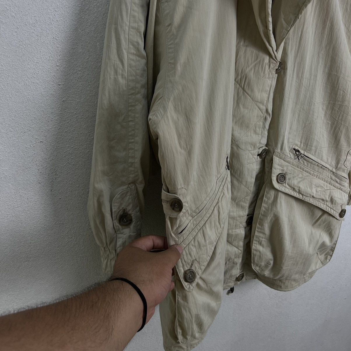Japanese Brand JEAN JAURES ISSEY MIYAKE DOUBLE BREAST TARTAN CARGO JACKET Size US L / EU 52-54 / 3 - 14 Thumbnail
