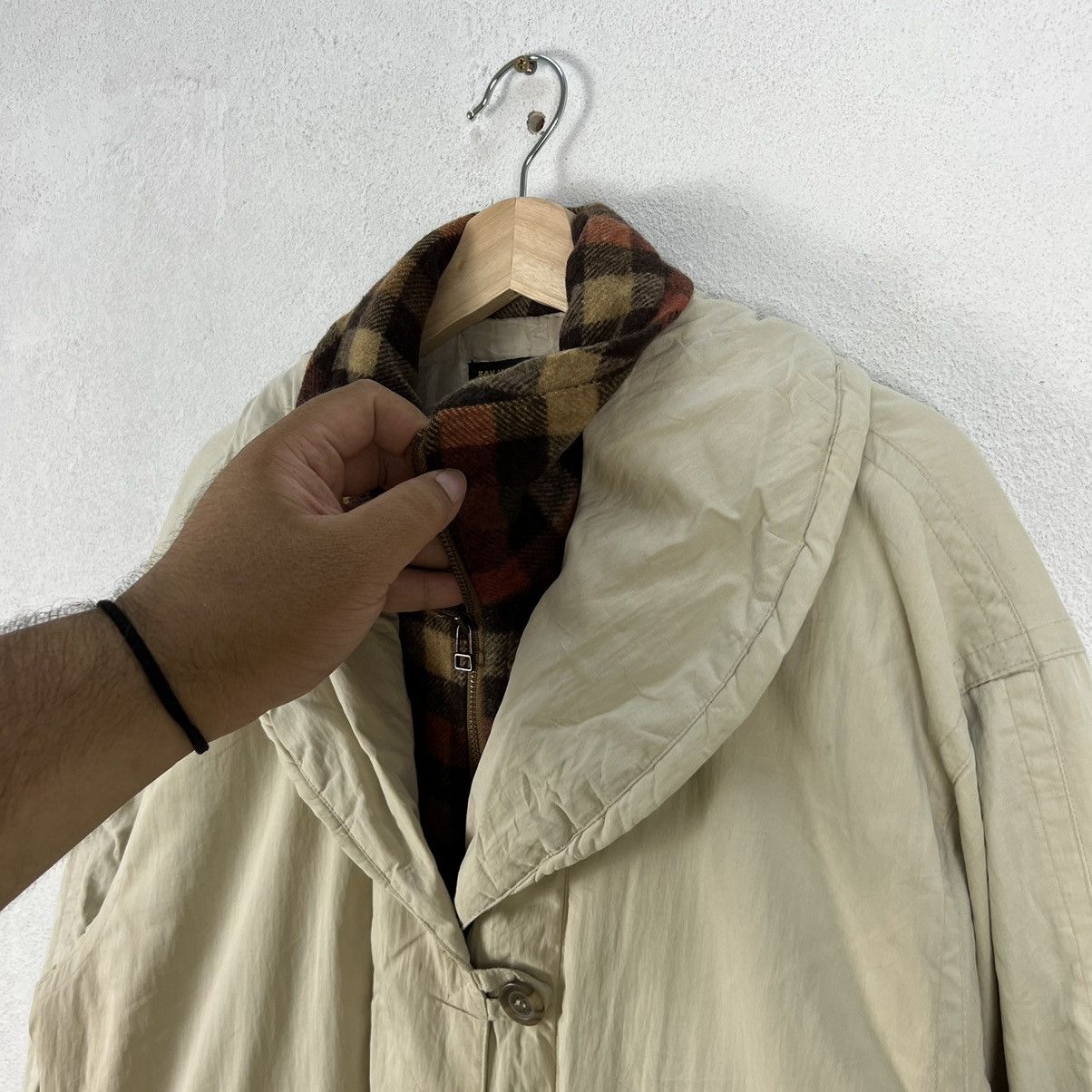 Japanese Brand JEAN JAURES ISSEY MIYAKE DOUBLE BREAST TARTAN CARGO JACKET Size US L / EU 52-54 / 3 - 6 Thumbnail