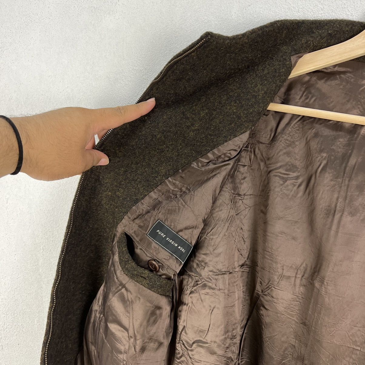 Adolfo Dominguez VINTAGE WOOL ZIPPER JACKET ADOLFO DOMINGUEZ Size US M / EU 48-50 / 2 - 13 Thumbnail