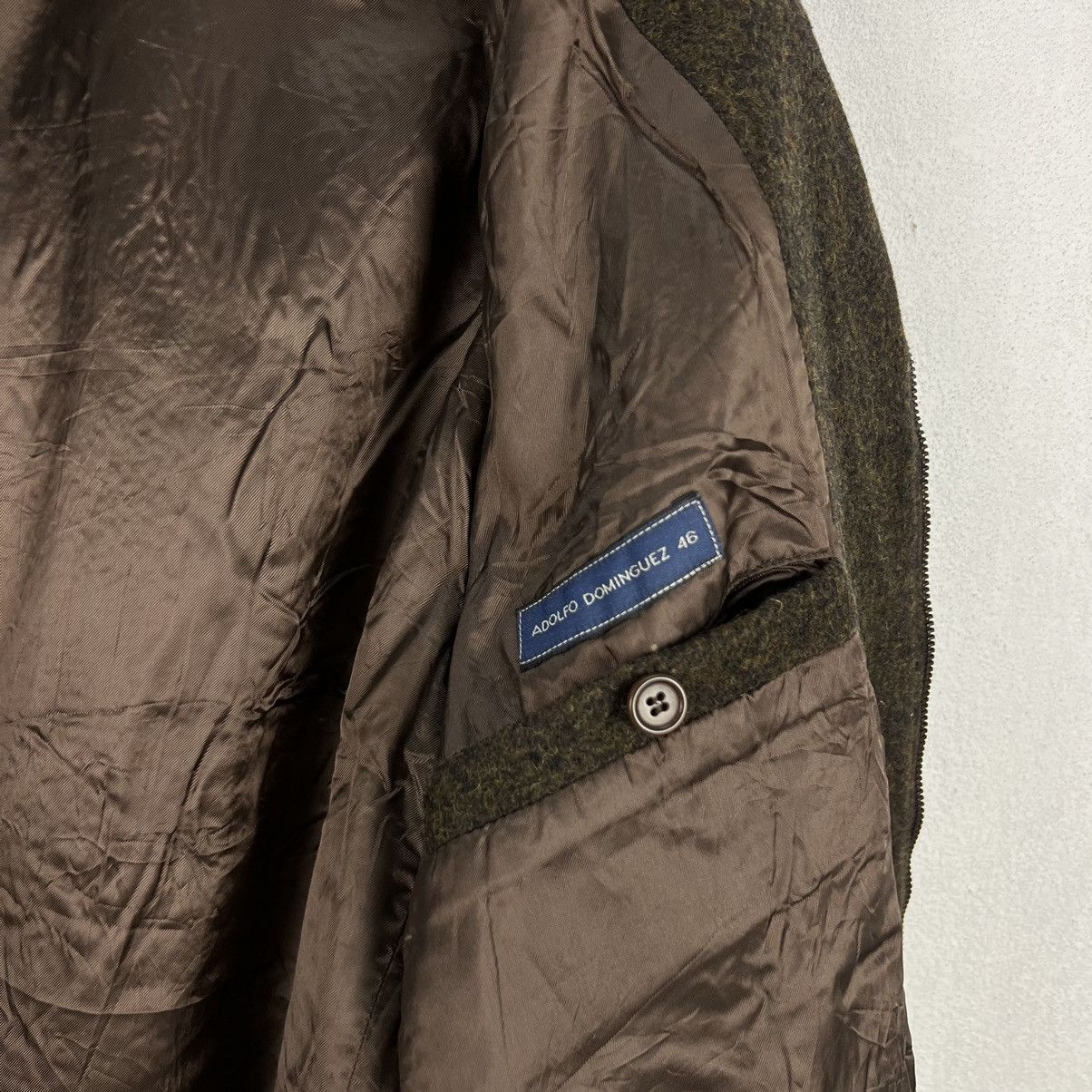 Adolfo Dominguez VINTAGE WOOL ZIPPER JACKET ADOLFO DOMINGUEZ Size US M / EU 48-50 / 2 - 12 Thumbnail
