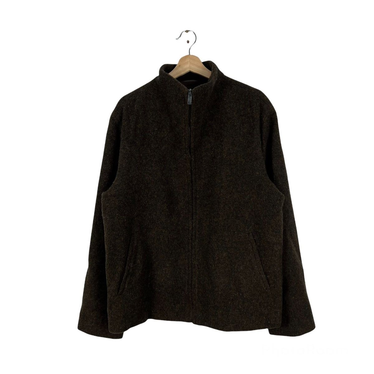 VINTAGE WOOL ZIPPER JACKET ADOLFO DOMINGUEZ