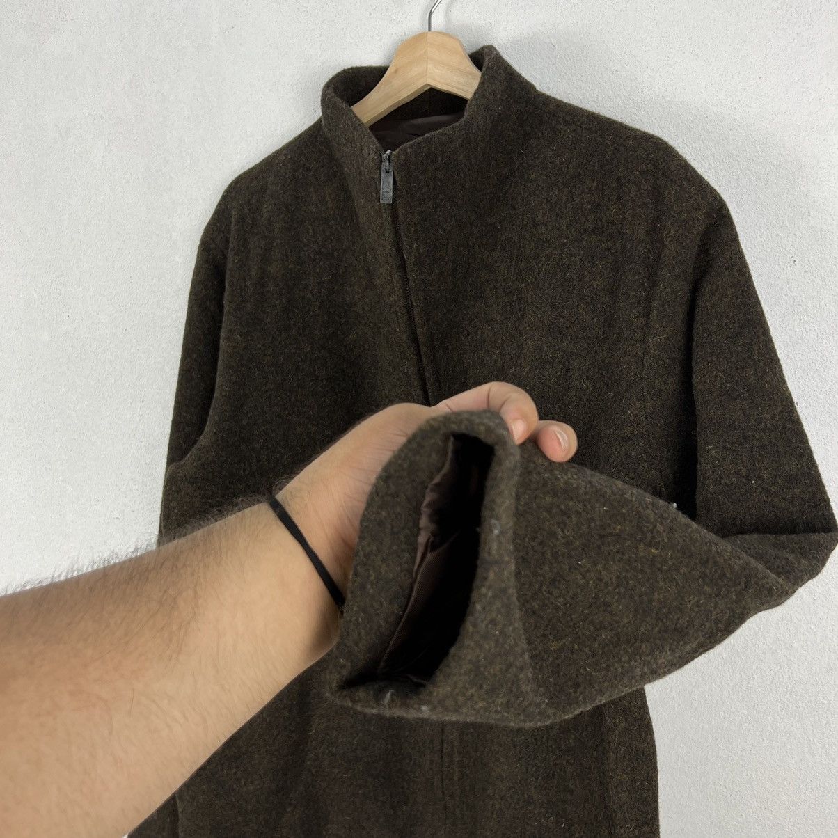 Adolfo Dominguez VINTAGE WOOL ZIPPER JACKET ADOLFO DOMINGUEZ Size US M / EU 48-50 / 2 - 7 Thumbnail