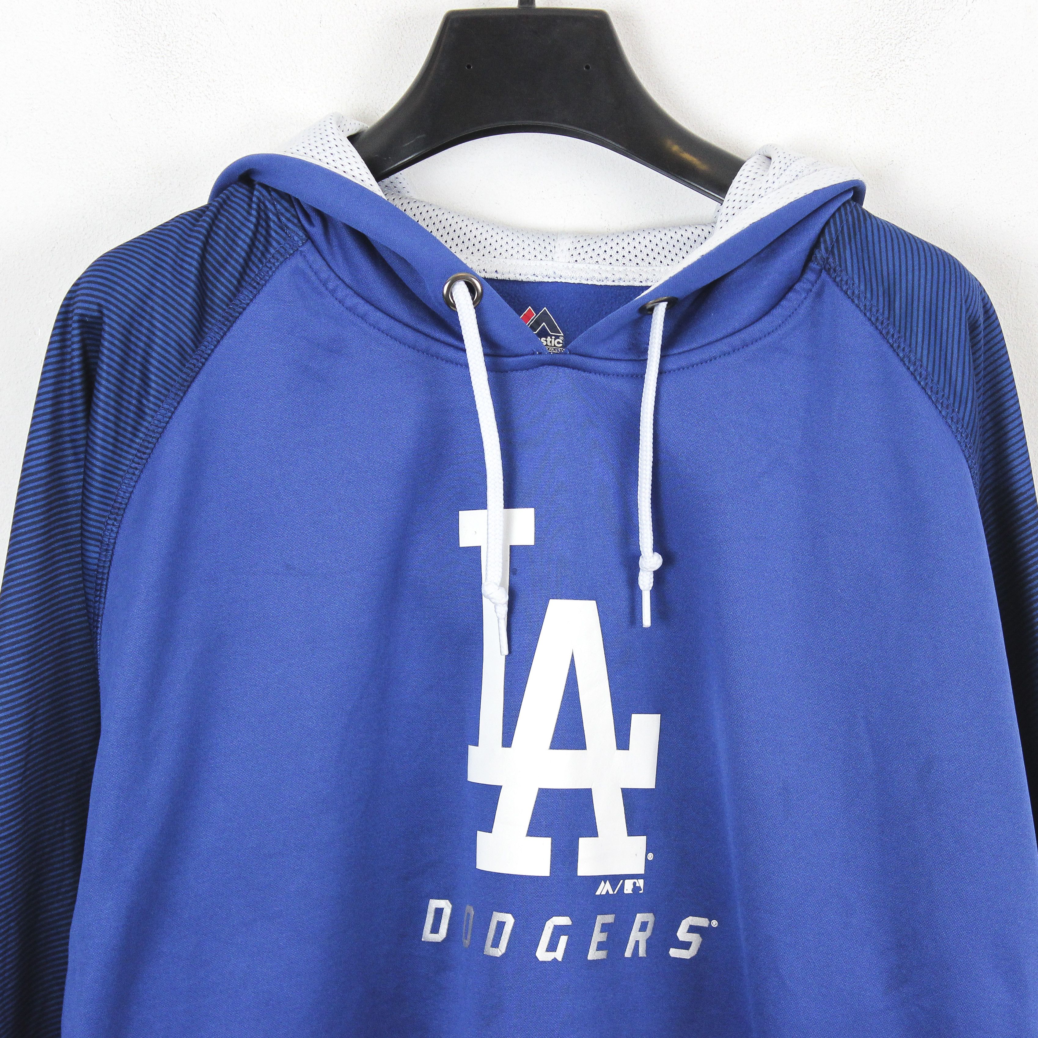 MLB × Majestic Los Angeles Dodgers Therma Base 2XL Hoodie Jumper Pullover Size US XXL / EU 58 / 5 - 2 Thumbnail