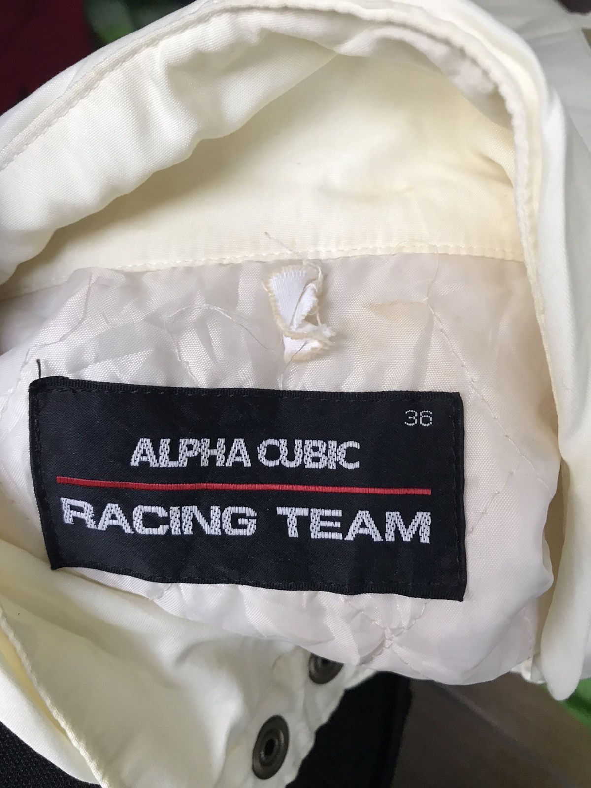 Vintage Alpha Cubic Racing Team Silk Jackets Size US XS / EU 42 / 0 - 10 Thumbnail