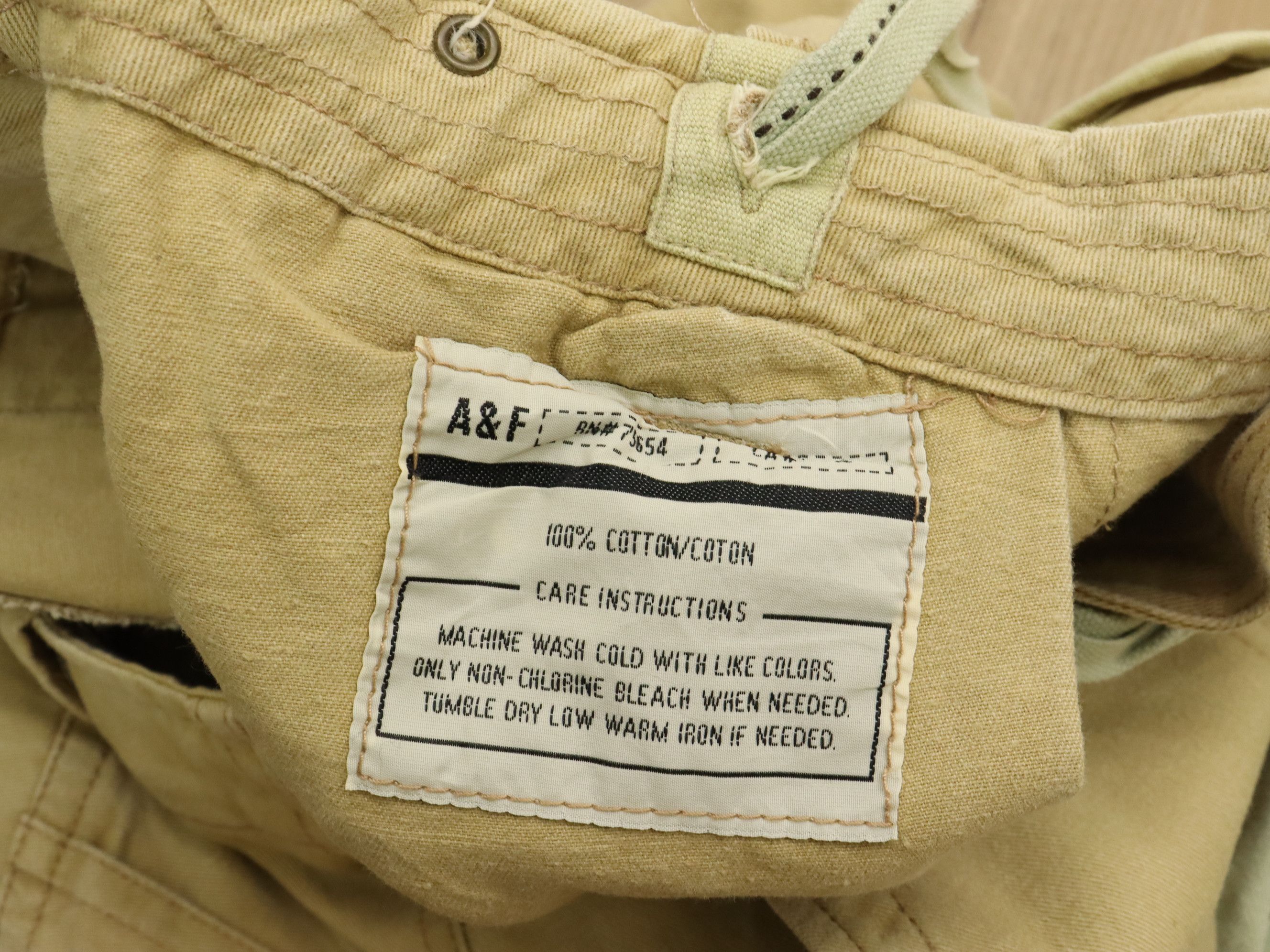 Abercrombie & Fitch A&F Adirondacks Cargo Military Army Style Ankle Zipper Pant Size US 38 / EU 54 - 15 Thumbnail