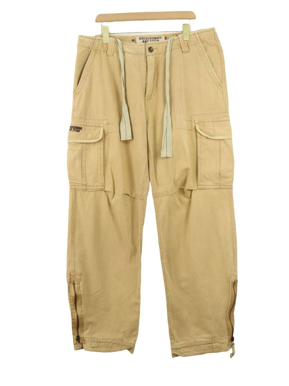 Abercrombie & Fitch A&F Adirondacks Cargo Military Army Style Ankle Zipper Pant Size US 38 / EU 54 - 4 Thumbnail